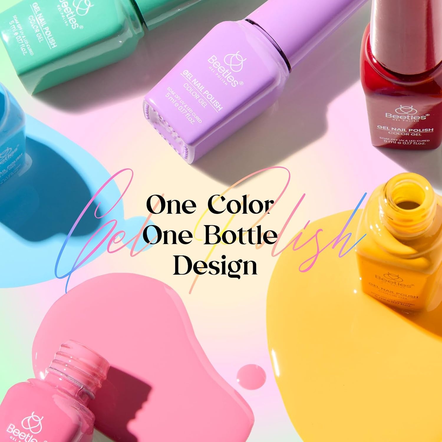 image:imageBeetles Fall Gel Polish Set Fall Passage Collection 25 Autumn Colors Burgundy Brown Orange Dark Gel Polish Base Glossy Matte Top Coat UV LED Soak Off Gifts for Women7Mood Mosaic 68PCS 35 Colors