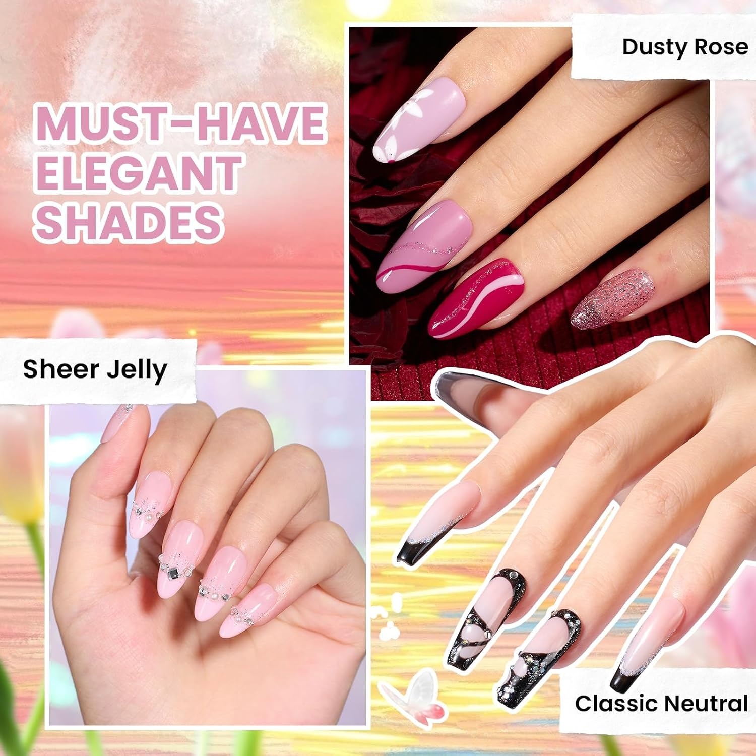 image:imageBeetles Fall Gel Polish Set Fall Passage Collection 25 Autumn Colors Burgundy Brown Orange Dark Gel Polish Base Glossy Matte Top Coat UV LED Soak Off Gifts for WomenInfinite Inspiration