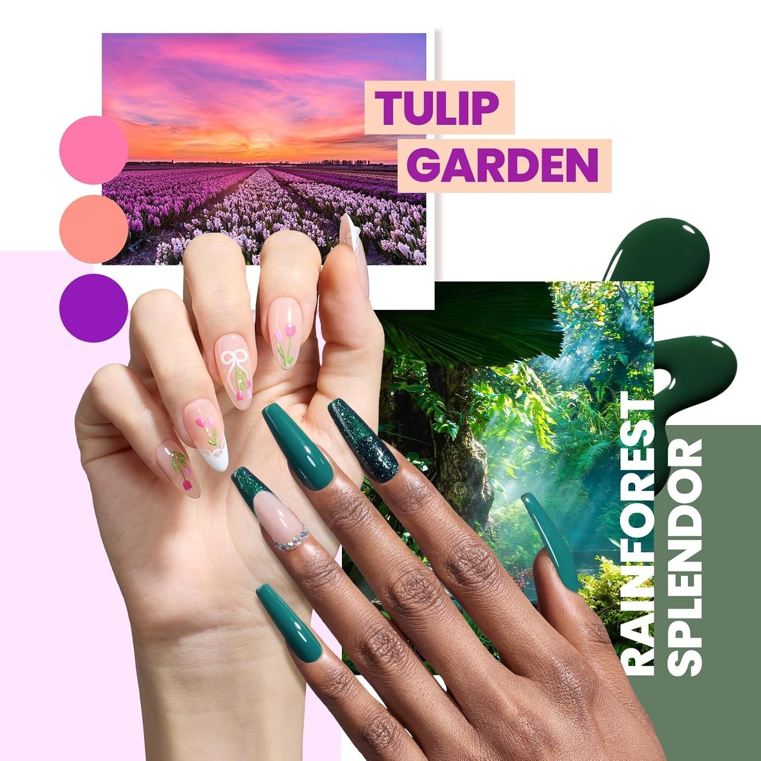 image:imageBeetles Fall Gel Polish Set Fall Passage Collection 25 Autumn Colors Burgundy Brown Orange Dark Gel Polish Base Glossy Matte Top Coat UV LED Soak Off Gifts for Women1Travel Holiday 86PCS 45 Colors