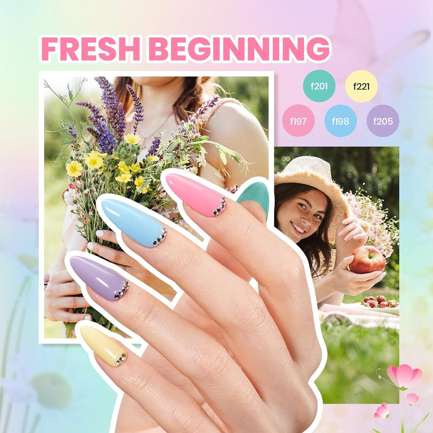 image:imageBeetles Fall Gel Polish Set Fall Passage Collection 25 Autumn Colors Burgundy Brown Orange Dark Gel Polish Base Glossy Matte Top Coat UV LED Soak Off Gifts for Women3Four Seasons Glow Pro 55PCS 32 Colors