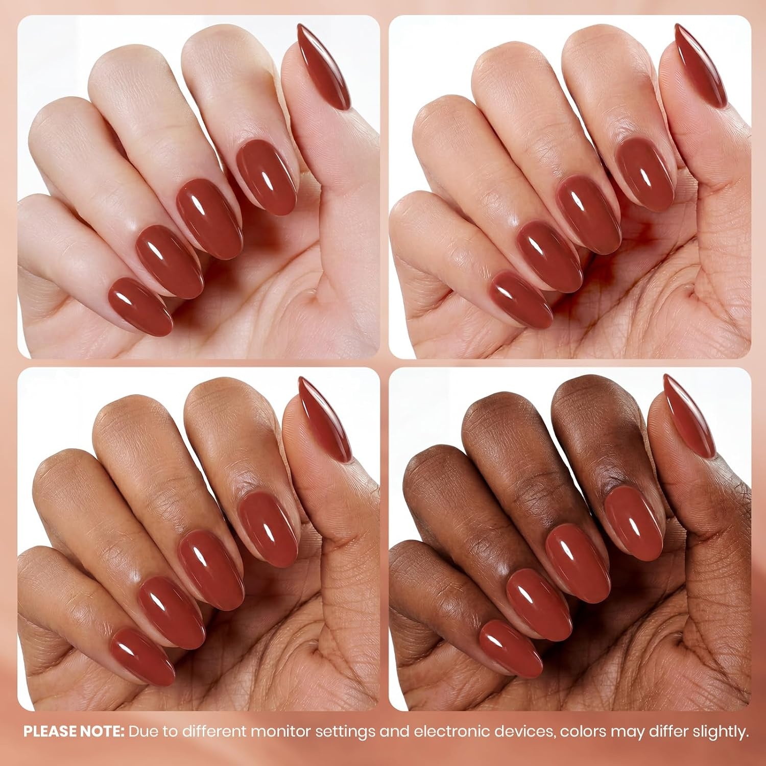 image:imageBeetles Nude Gel Nail Polish Cinnamon Black Tea 15ML Neutral Jelly Warm Nude Pink Nail Polish Base Color Nail Concealer Sheer Translucent Effect Soak Off UV French Nail Art Salon DIY Manicure GiftI Creme Brown Toasty Mocha