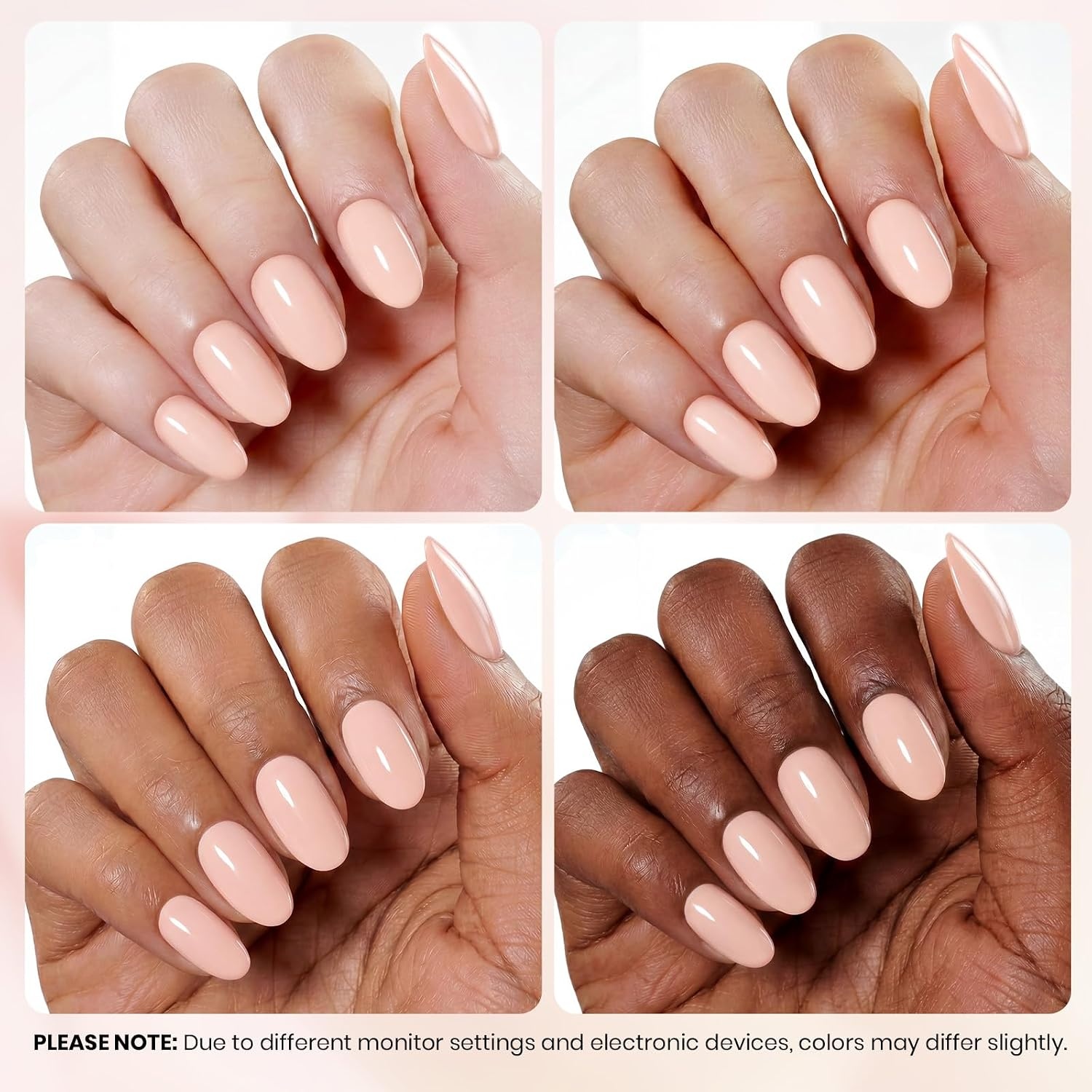 image:imageBeetles Nude Gel Nail Polish Cinnamon Black Tea 15ML Neutral Jelly Warm Nude Pink Nail Polish Base Color Nail Concealer Sheer Translucent Effect Soak Off UV French Nail Art Salon DIY Manicure GiftB Creme Pink Honey Drift