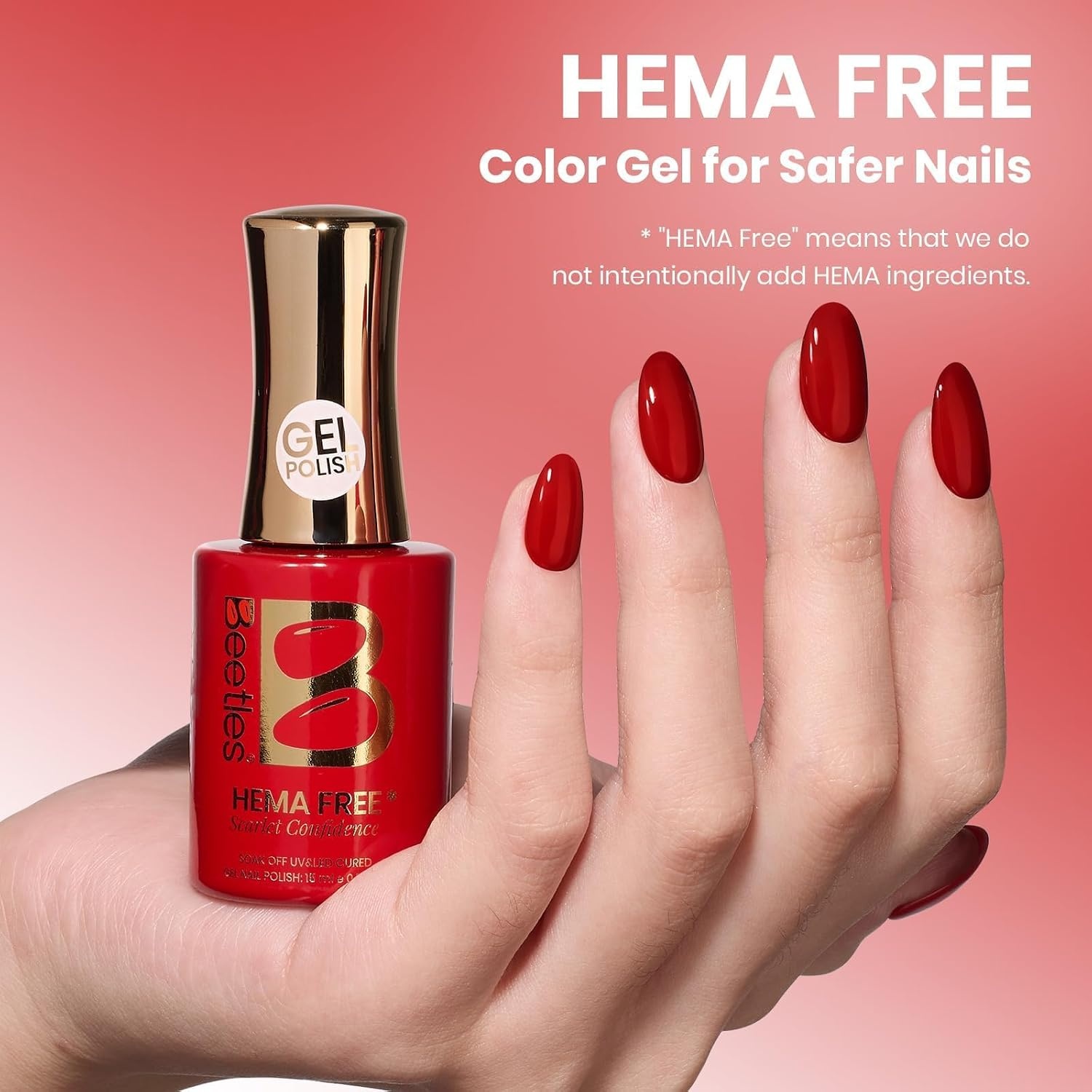 image:imageBeetles Nude Gel Nail Polish Cinnamon Black Tea 15ML Neutral Jelly Warm Nude Pink Nail Polish Base Color Nail Concealer Sheer Translucent Effect Soak Off UV French Nail Art Salon DIY Manicure GiftC Creme Red Scarlet Confidence