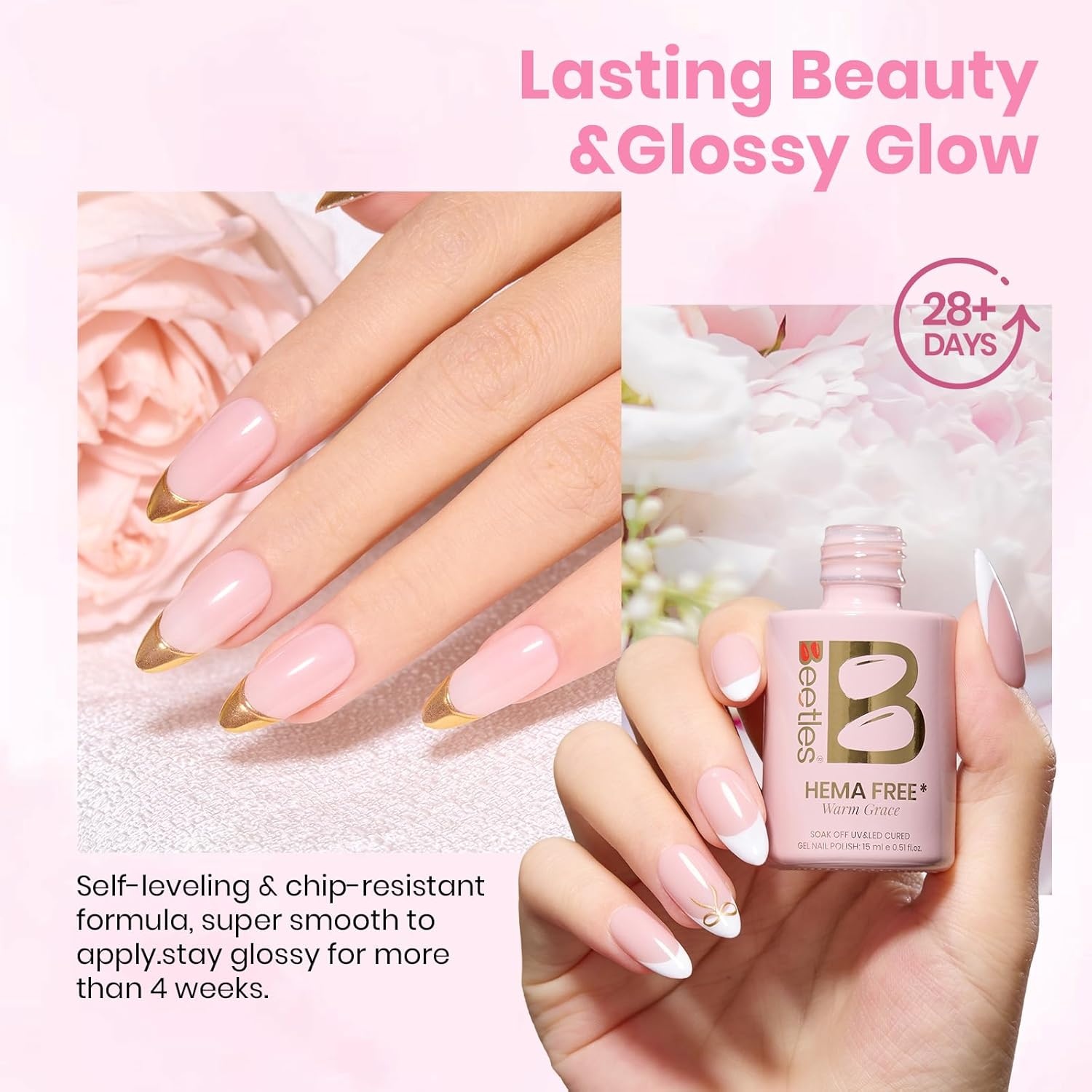 image:imageBeetles Nude Gel Nail Polish Cinnamon Black Tea 15ML Neutral Jelly Warm Nude Pink Nail Polish Base Color Nail Concealer Sheer Translucent Effect Soak Off UV French Nail Art Salon DIY Manicure GiftI Sheer Brown Warm Grace