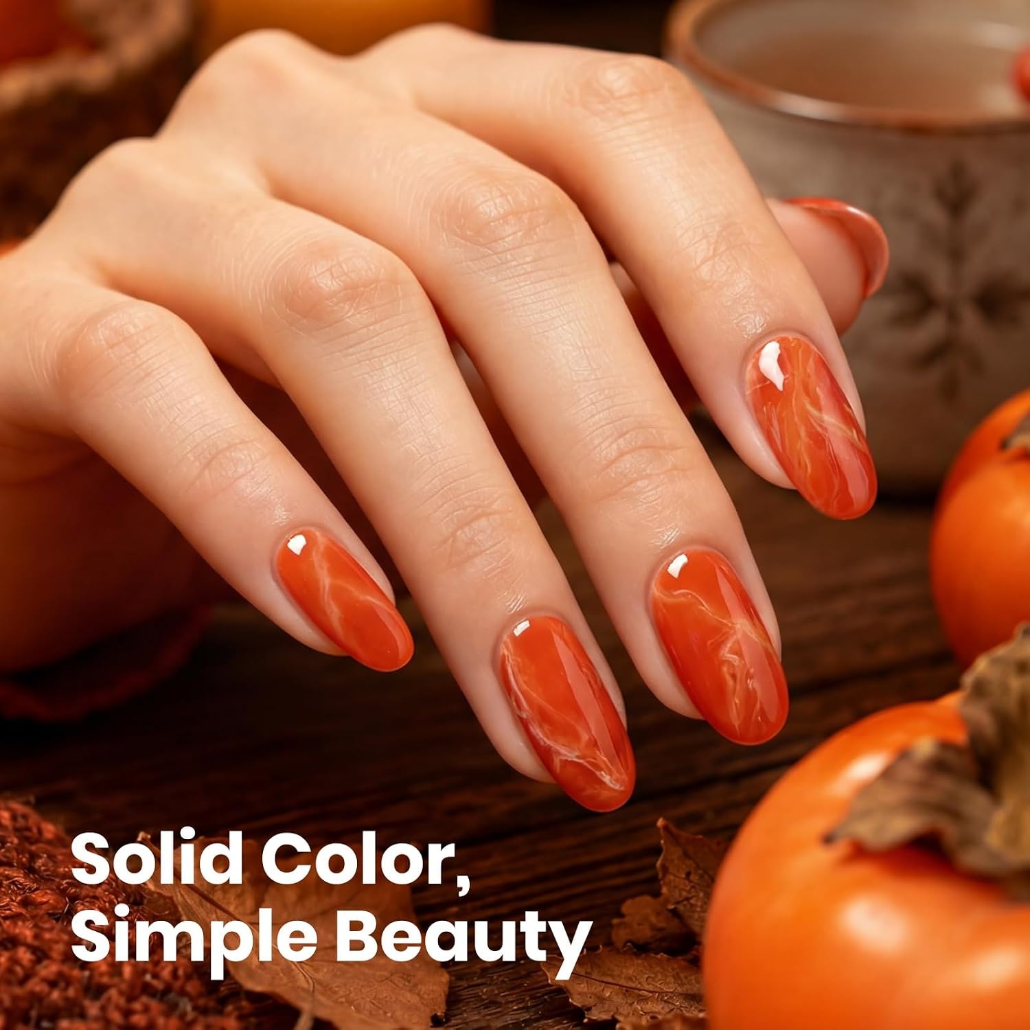 image:imageBeetles Nude Gel Nail Polish Cinnamon Black Tea 15ML Neutral Jelly Warm Nude Pink Nail Polish Base Color Nail Concealer Sheer Translucent Effect Soak Off UV French Nail Art Salon DIY Manicure GiftM Creme Orange Frosted Persimmon