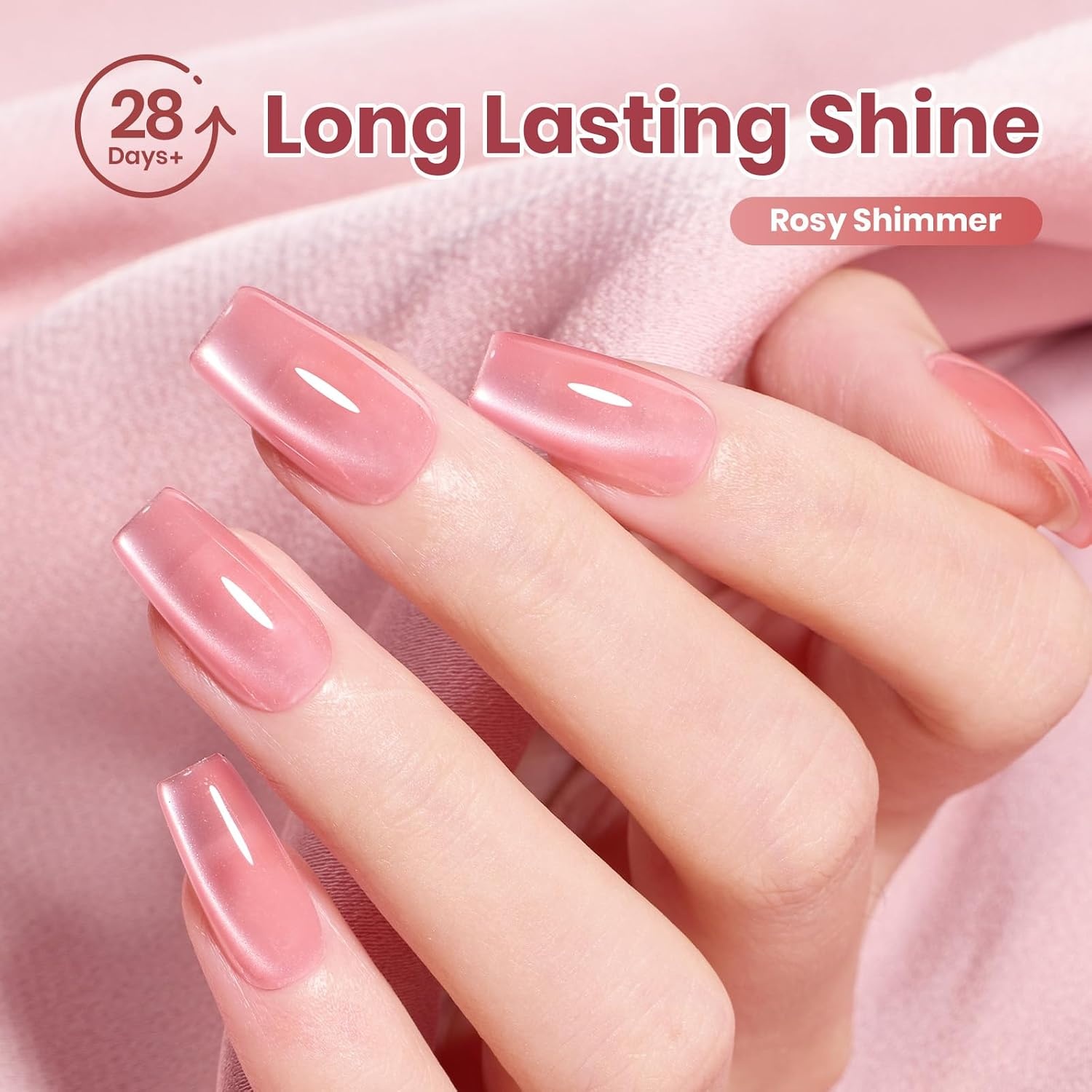 image:imageBeetles Nude Gel Nail Polish Cinnamon Black Tea 15ML Neutral Jelly Warm Nude Pink Nail Polish Base Color Nail Concealer Sheer Translucent Effect Soak Off UV French Nail Art Salon DIY Manicure GiftB Velvet Pink Rosy Shimmer
