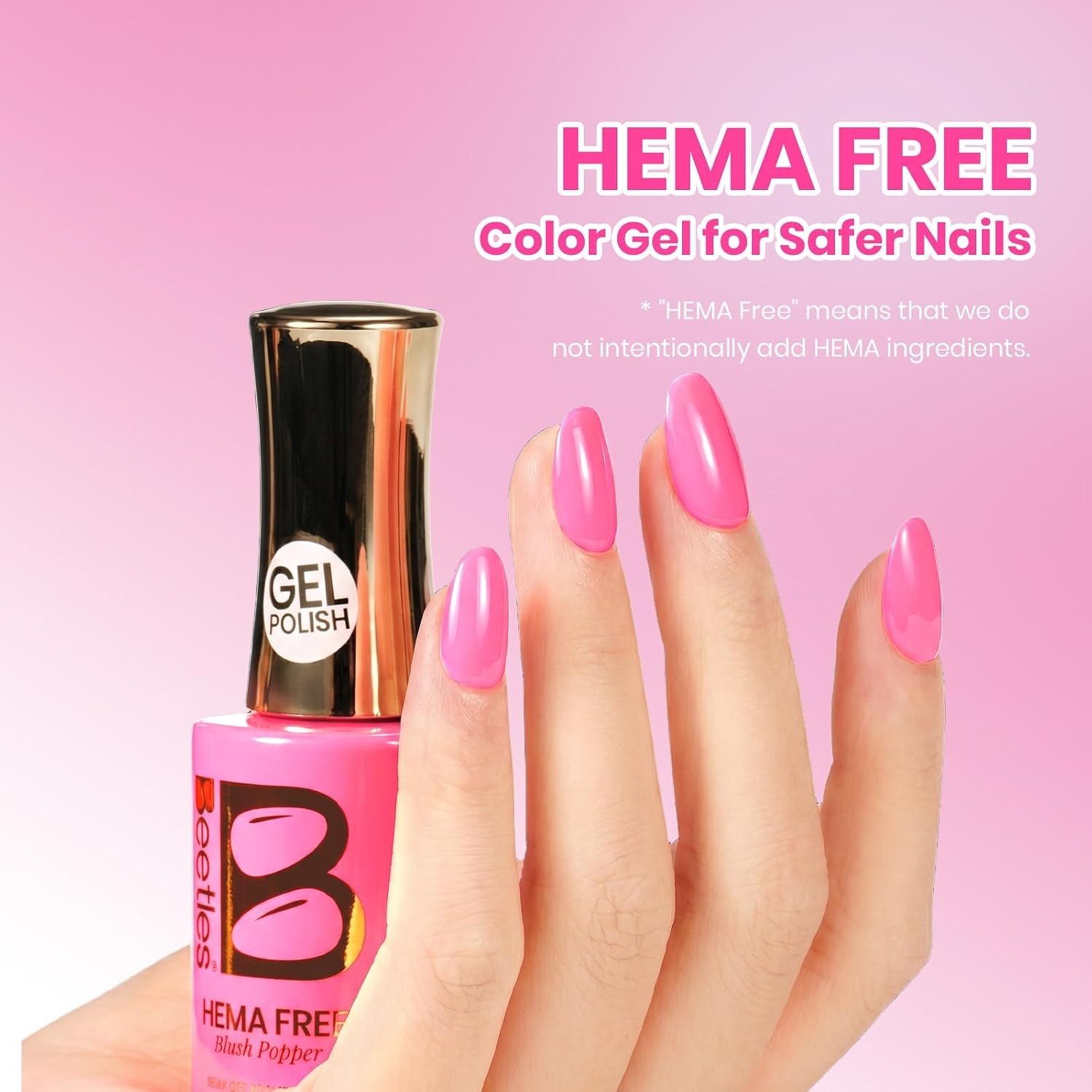 image:imageBeetles Nude Gel Nail Polish Cinnamon Black Tea 15ML Neutral Jelly Warm Nude Pink Nail Polish Base Color Nail Concealer Sheer Translucent Effect Soak Off UV French Nail Art Salon DIY Manicure GiftB Solid Pink Blush Popper