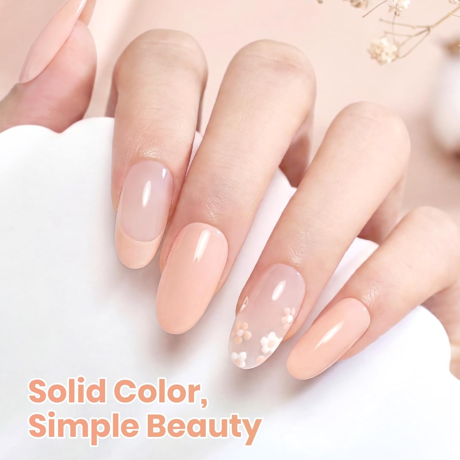 image:imageBeetles Nude Gel Nail Polish Cinnamon Black Tea 15ML Neutral Jelly Warm Nude Pink Nail Polish Base Color Nail Concealer Sheer Translucent Effect Soak Off UV French Nail Art Salon DIY Manicure GiftB Creme Pink Honey Drift
