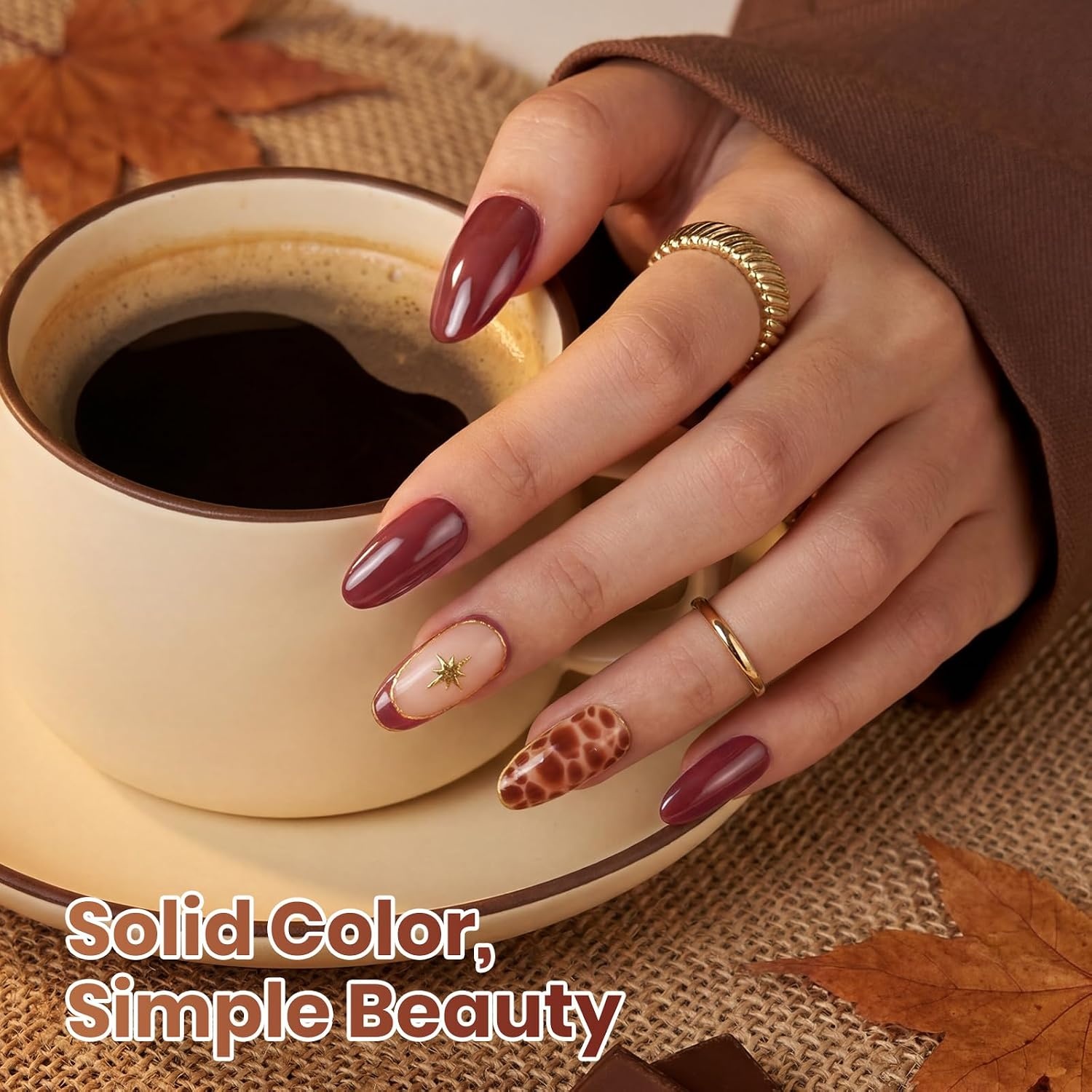 image:imageBeetles Nude Gel Nail Polish Cinnamon Black Tea 15ML Neutral Jelly Warm Nude Pink Nail Polish Base Color Nail Concealer Sheer Translucent Effect Soak Off UV French Nail Art Salon DIY Manicure GiftI Creme Brown Toasty Mocha