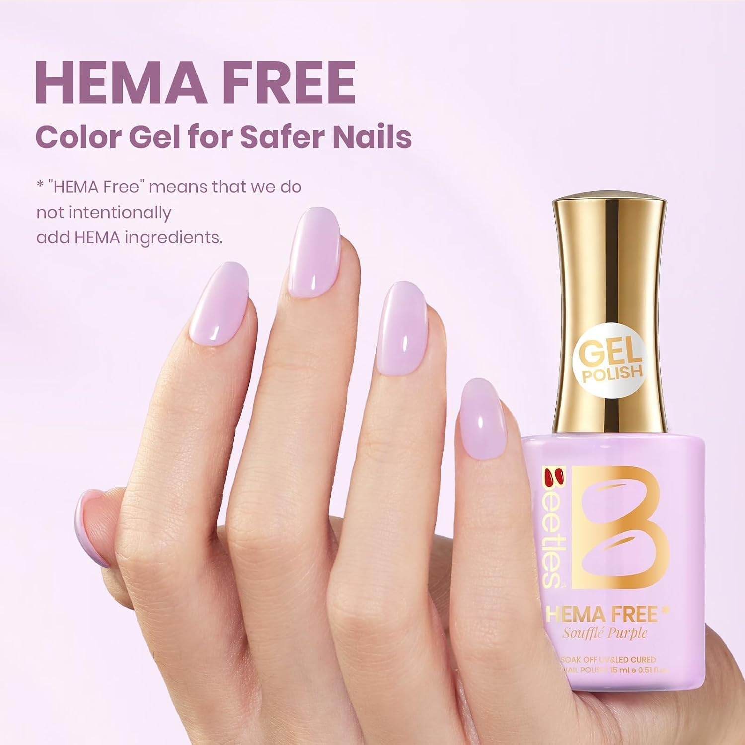 image:imageBeetles Nude Gel Nail Polish Cinnamon Black Tea 15ML Neutral Jelly Warm Nude Pink Nail Polish Base Color Nail Concealer Sheer Translucent Effect Soak Off UV French Nail Art Salon DIY Manicure GiftJ Creme Purple Souffle Purple