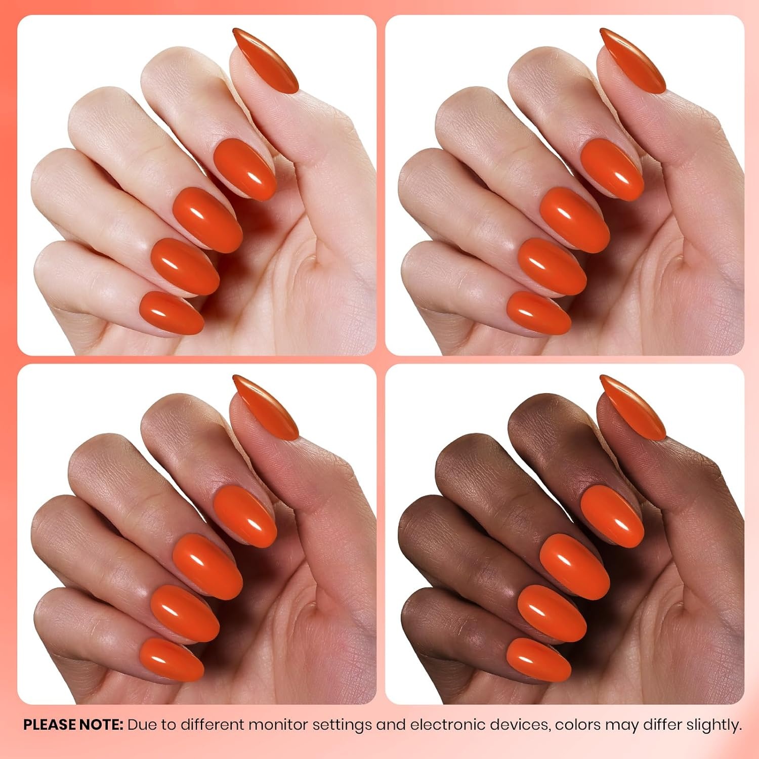 image:imageBeetles Nude Gel Nail Polish Cinnamon Black Tea 15ML Neutral Jelly Warm Nude Pink Nail Polish Base Color Nail Concealer Sheer Translucent Effect Soak Off UV French Nail Art Salon DIY Manicure GiftM Creme Orange Frosted Persimmon