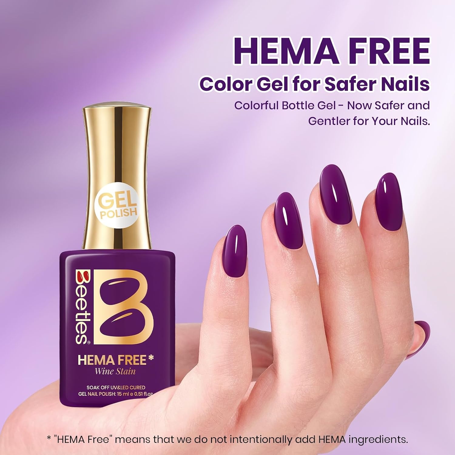 image:imageBeetles Nude Gel Nail Polish Cinnamon Black Tea 15ML Neutral Jelly Warm Nude Pink Nail Polish Base Color Nail Concealer Sheer Translucent Effect Soak Off UV French Nail Art Salon DIY Manicure GiftJ Creme Purple Wine Stain