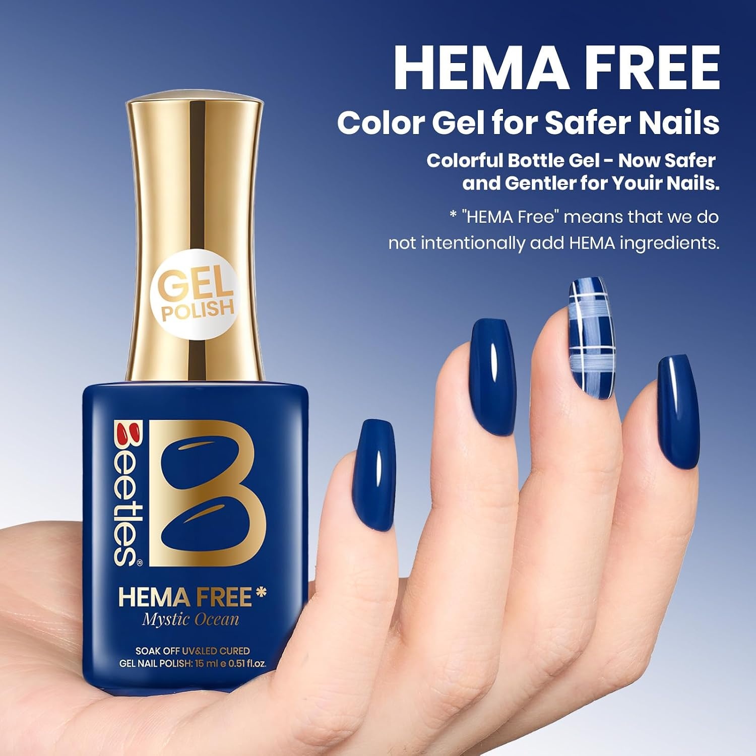 image:imageBeetles Nude Gel Nail Polish Cinnamon Black Tea 15ML Neutral Jelly Warm Nude Pink Nail Polish Base Color Nail Concealer Sheer Translucent Effect Soak Off UV French Nail Art Salon DIY Manicure GiftD Creme Blue Mystic Ocean