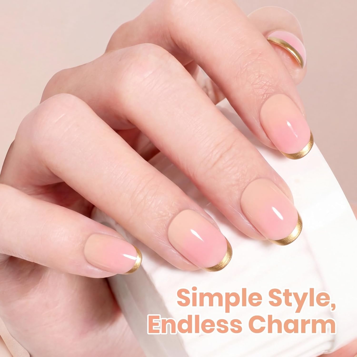 image:imageBeetles Nude Gel Nail Polish Cinnamon Black Tea 15ML Neutral Jelly Warm Nude Pink Nail Polish Base Color Nail Concealer Sheer Translucent Effect Soak Off UV French Nail Art Salon DIY Manicure GiftB Creme Pink Honey Drift