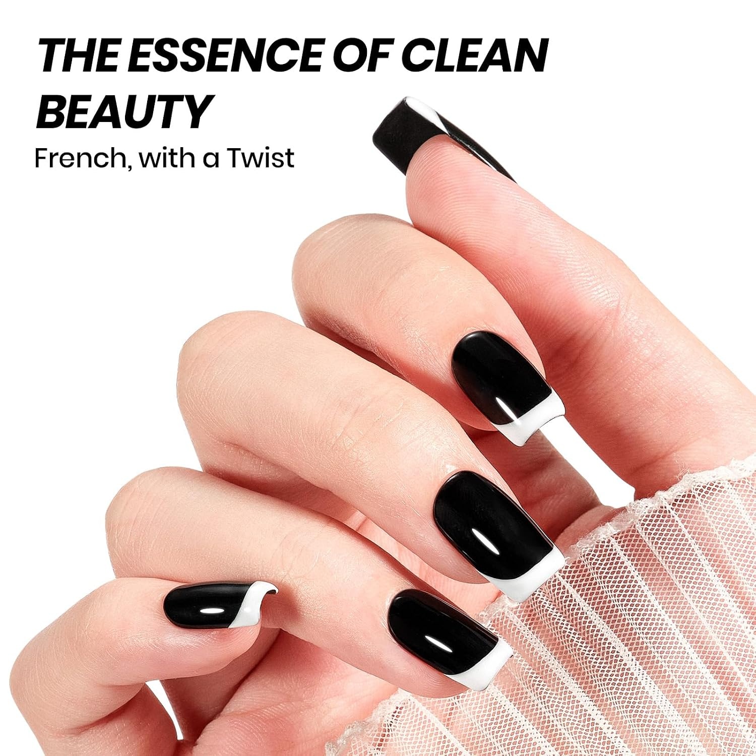 image:imageBeetles Nude Gel Nail Polish Cinnamon Black Tea 15ML Neutral Jelly Warm Nude Pink Nail Polish Base Color Nail Concealer Sheer Translucent Effect Soak Off UV French Nail Art Salon DIY Manicure GiftQ Creme Black White Simple Black White