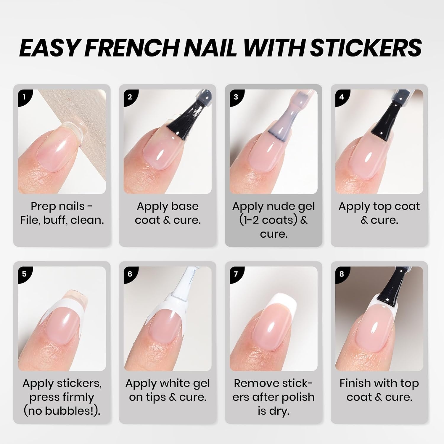 image:imageBeetles Nude Gel Nail Polish Cinnamon Black Tea 15ML Neutral Jelly Warm Nude Pink Nail Polish Base Color Nail Concealer Sheer Translucent Effect Soak Off UV French Nail Art Salon DIY Manicure GiftQ Creme Black White Simple Black White