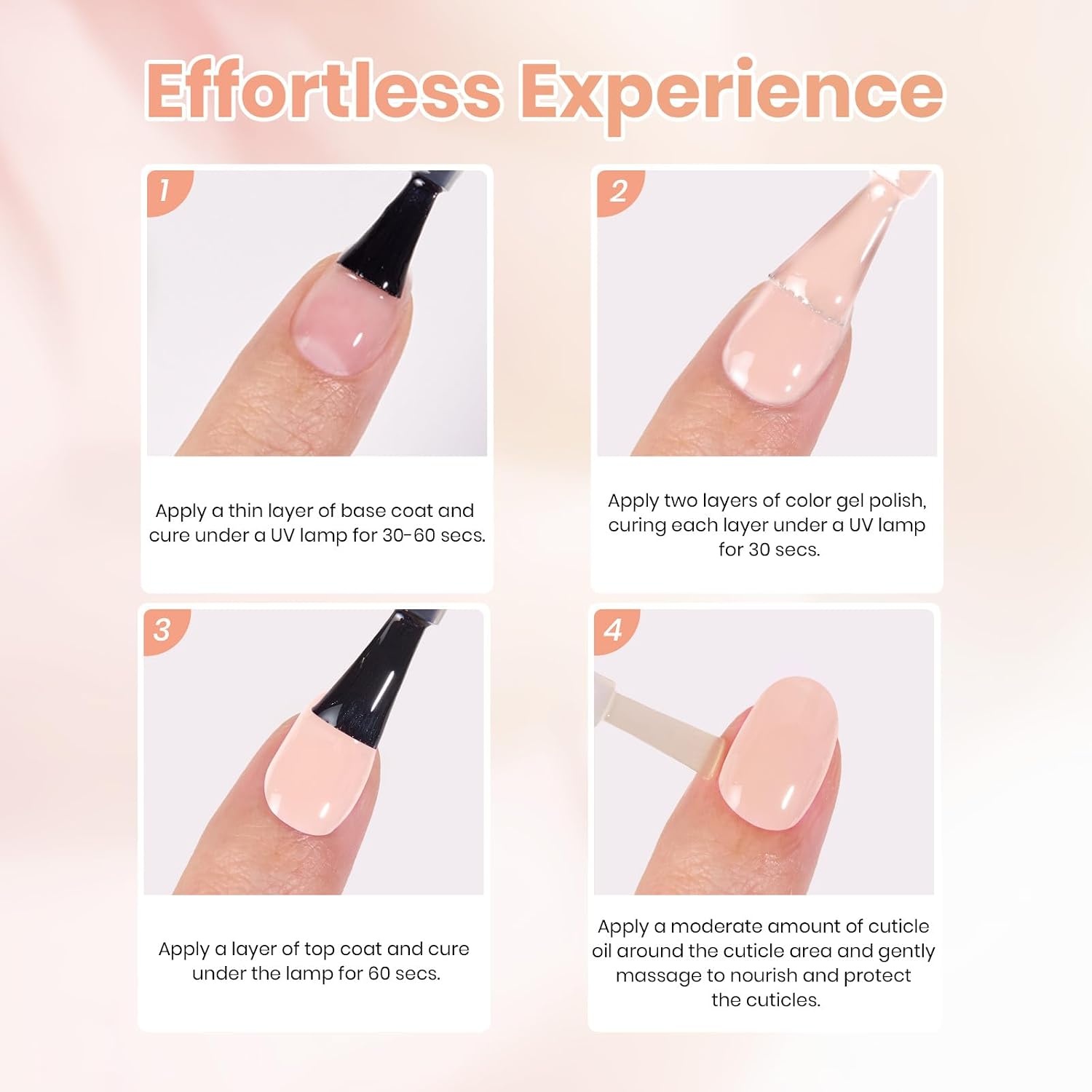 image:imageBeetles Nude Gel Nail Polish Cinnamon Black Tea 15ML Neutral Jelly Warm Nude Pink Nail Polish Base Color Nail Concealer Sheer Translucent Effect Soak Off UV French Nail Art Salon DIY Manicure GiftB Creme Pink Honey Drift