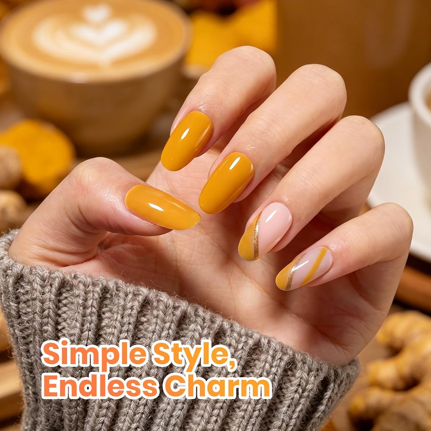 image:imageBeetles Nude Gel Nail Polish Cinnamon Black Tea 15ML Neutral Jelly Warm Nude Pink Nail Polish Base Color Nail Concealer Sheer Translucent Effect Soak Off UV French Nail Art Salon DIY Manicure GiftK Creme Yellow Turmeric Latte