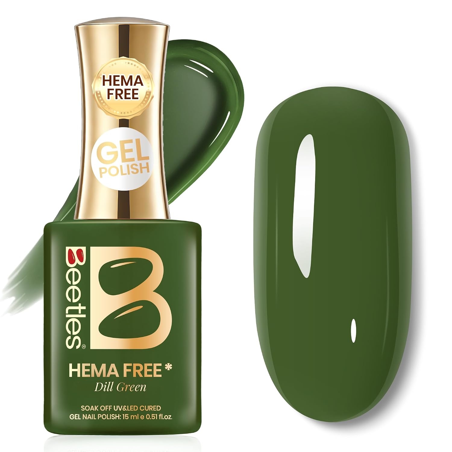 image:imageBeetles Nude Gel Nail Polish Cinnamon Black Tea 15ML Neutral Jelly Warm Nude Pink Nail Polish Base Color Nail Concealer Sheer Translucent Effect Soak Off UV French Nail Art Salon DIY Manicure GiftH Creme Green Dill Green