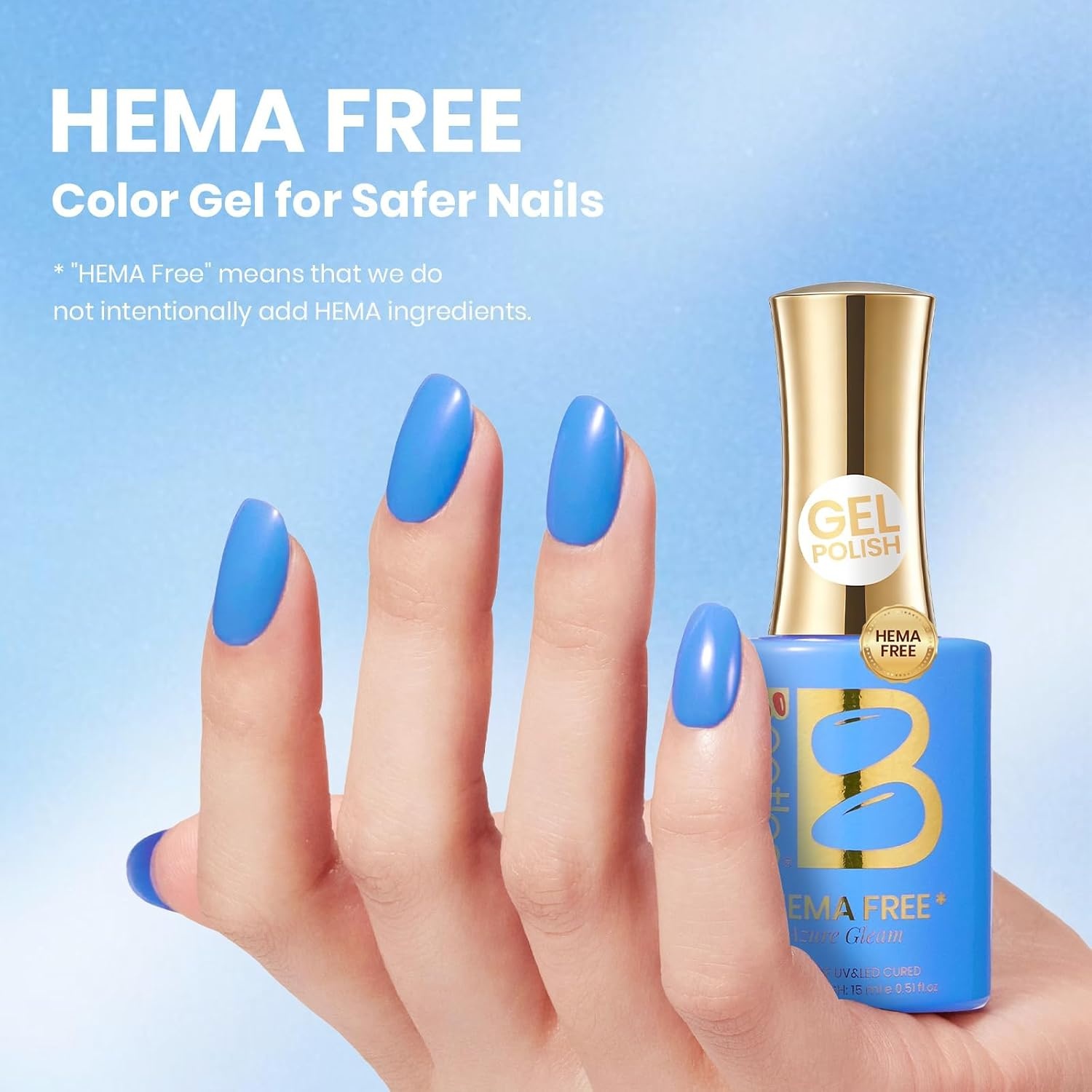 image:imageBeetles Nude Gel Nail Polish Cinnamon Black Tea 15ML Neutral Jelly Warm Nude Pink Nail Polish Base Color Nail Concealer Sheer Translucent Effect Soak Off UV French Nail Art Salon DIY Manicure GiftD Creme Blue Azure Gleam