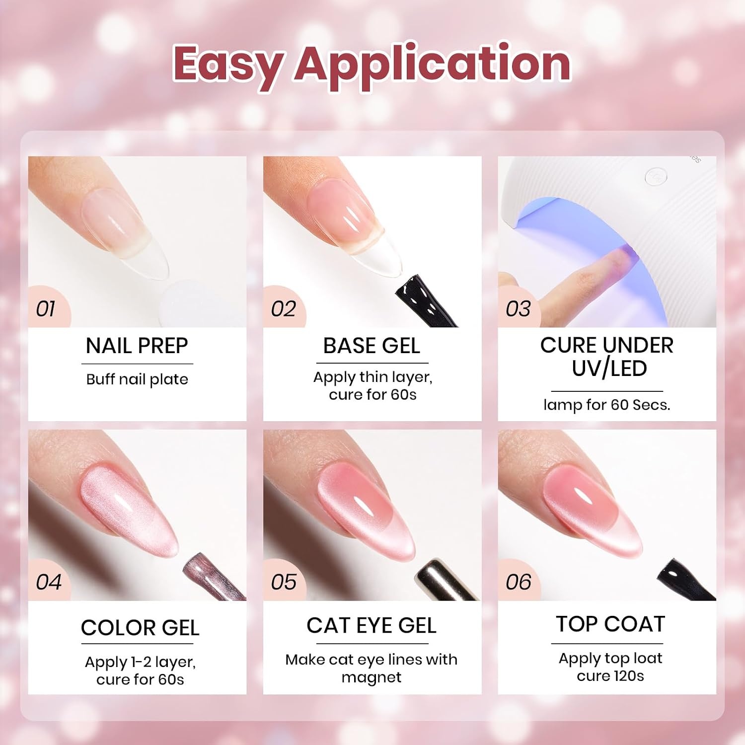 image:imageBeetles Nude Gel Nail Polish Cinnamon Black Tea 15ML Neutral Jelly Warm Nude Pink Nail Polish Base Color Nail Concealer Sheer Translucent Effect Soak Off UV French Nail Art Salon DIY Manicure GiftB Velvet Pink Rosy Shimmer