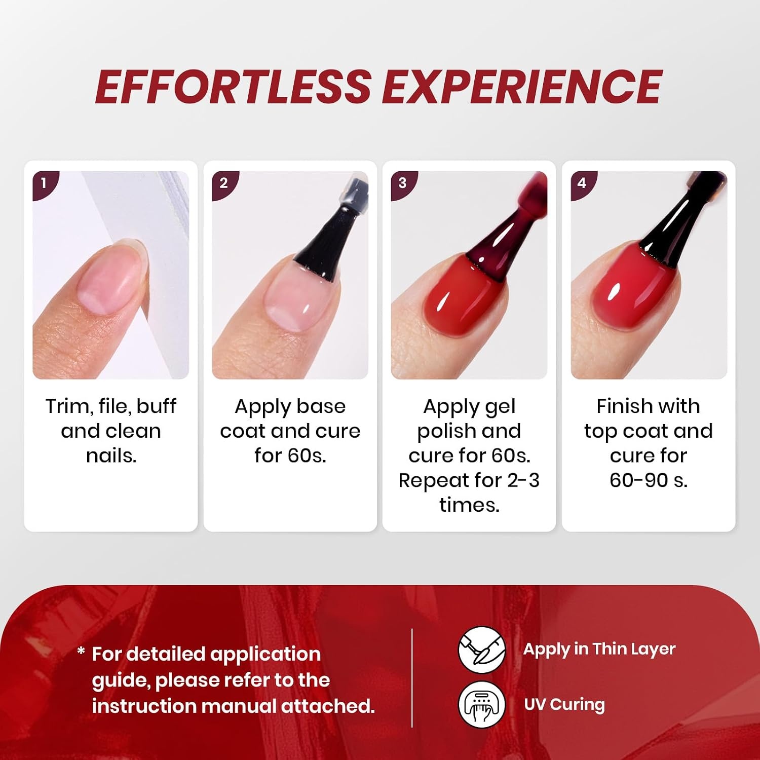 image:imageBeetles Purple Gel Nail Polish Fig Jelly 15ML Deep Purple Jelly Gel Polish Sheer Translucent Nail Polish Soak Off UV French Nail Art Salon DIY at Home Manicure Gift for WomenC Sheer Red Red Jelly