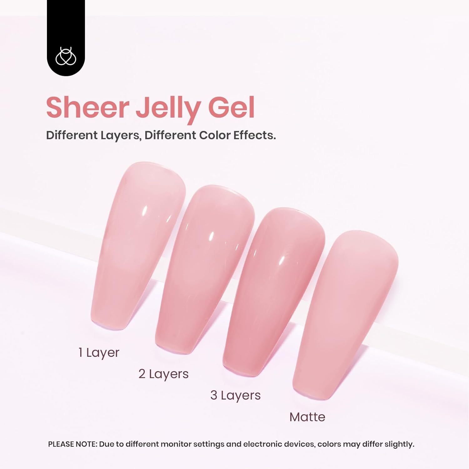 image:imageBeetles Purple Gel Nail Polish Fig Jelly 15ML Deep Purple Jelly Gel Polish Sheer Translucent Nail Polish Soak Off UV French Nail Art Salon DIY at Home Manicure Gift for WomenNaked Rose