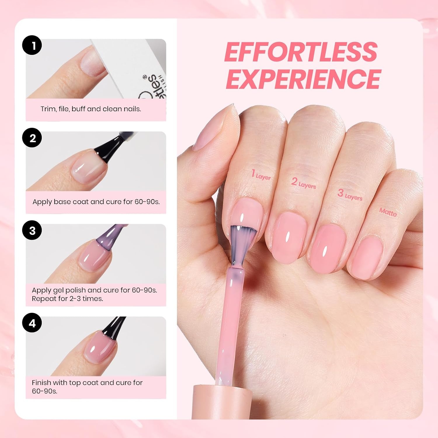 image:imageBeetles Purple Gel Nail Polish Fig Jelly 15ML Deep Purple Jelly Gel Polish Sheer Translucent Nail Polish Soak Off UV French Nail Art Salon DIY at Home Manicure Gift for WomenB Sheer Pink Nude Veil