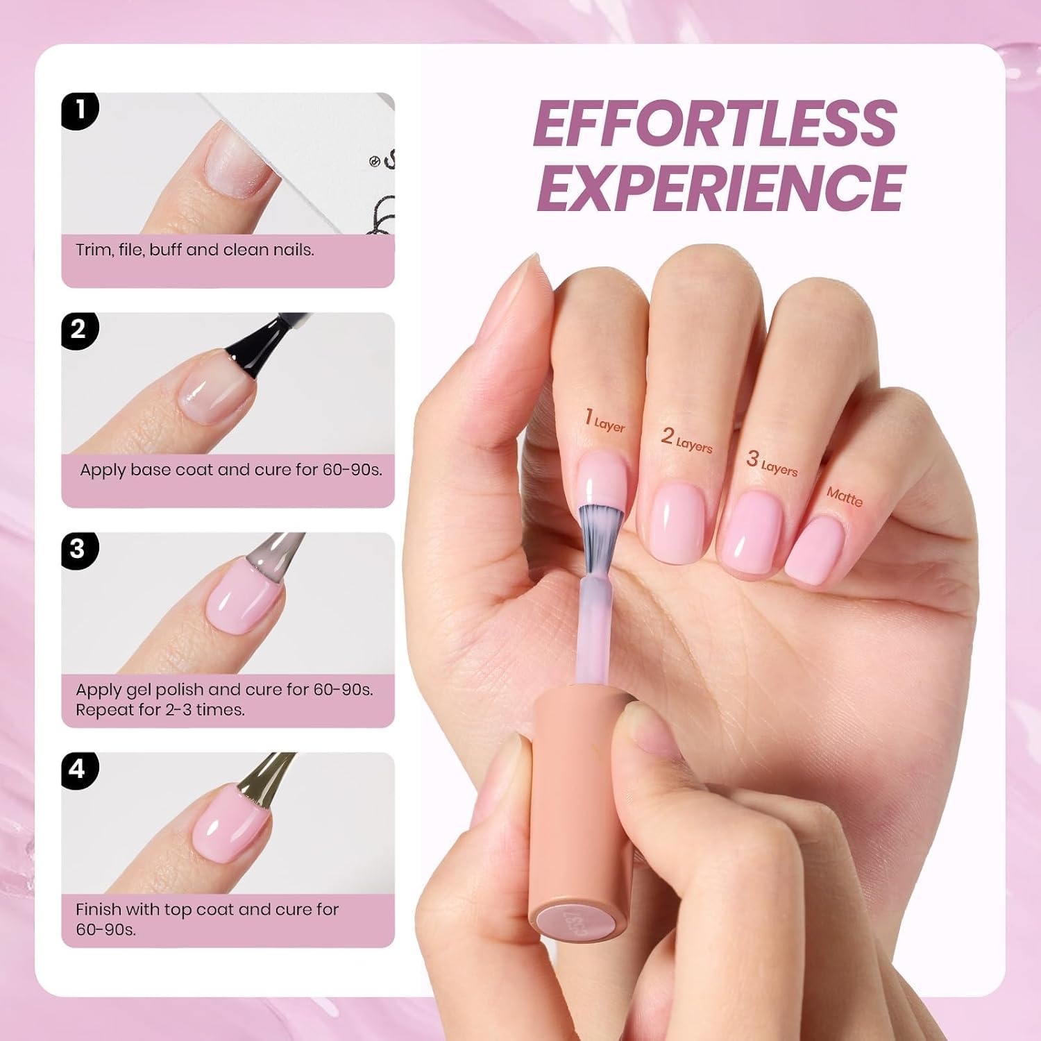image:imageBeetles Purple Gel Nail Polish Fig Jelly 15ML Deep Purple Jelly Gel Polish Sheer Translucent Nail Polish Soak Off UV French Nail Art Salon DIY at Home Manicure Gift for WomenB Sheer Pink Creamy Nude