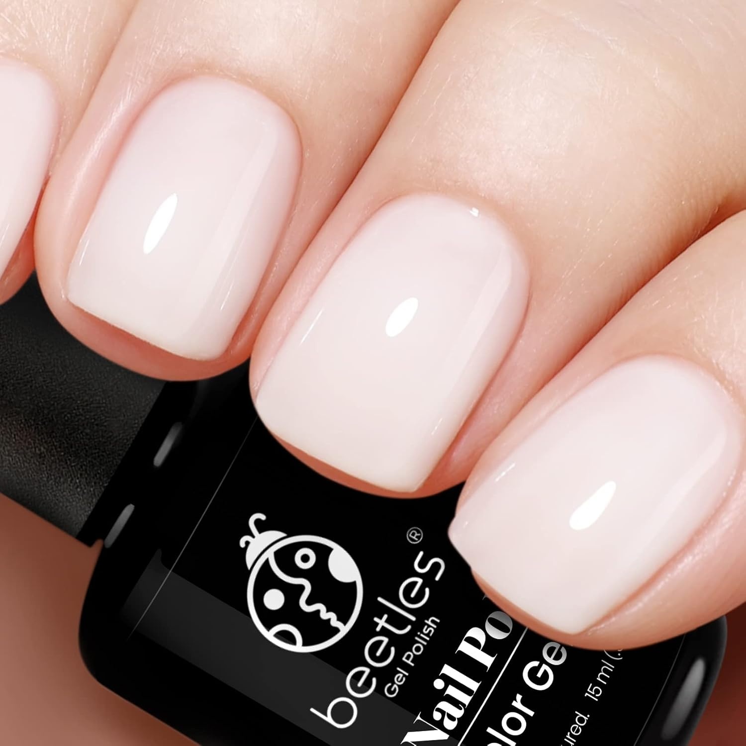 image:imageBeetles Purple Gel Nail Polish Fig Jelly 15ML Deep Purple Jelly Gel Polish Sheer Translucent Nail Polish Soak Off UV French Nail Art Salon DIY at Home Manicure Gift for WomenMilky White