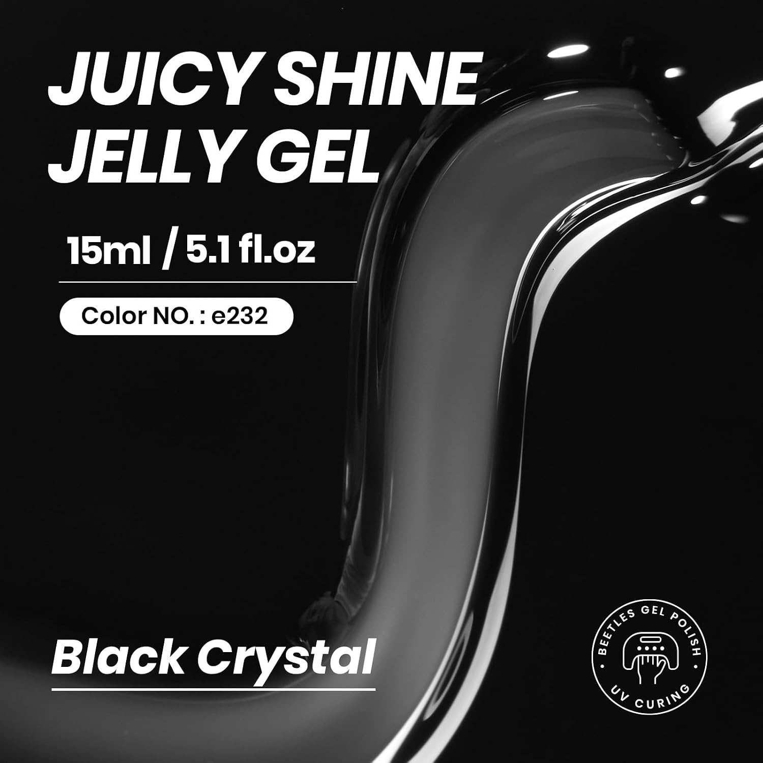 image:imageBeetles Purple Gel Nail Polish Fig Jelly 15ML Deep Purple Jelly Gel Polish Sheer Translucent Nail Polish Soak Off UV French Nail Art Salon DIY at Home Manicure Gift for WomenG Sheer Black Black Crystal