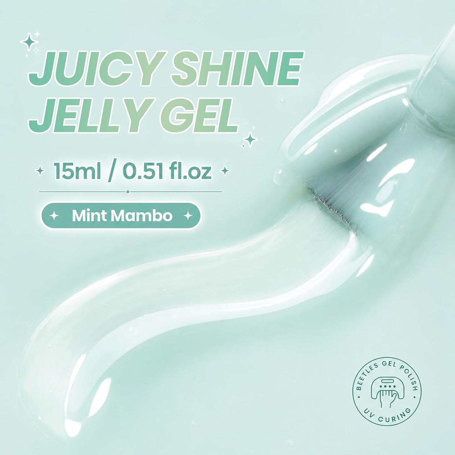 image:imageBeetles Purple Gel Nail Polish Fig Jelly 15ML Deep Purple Jelly Gel Polish Sheer Translucent Nail Polish Soak Off UV French Nail Art Salon DIY at Home Manicure Gift for WomenD Sheer Mint Green Mint Mambo