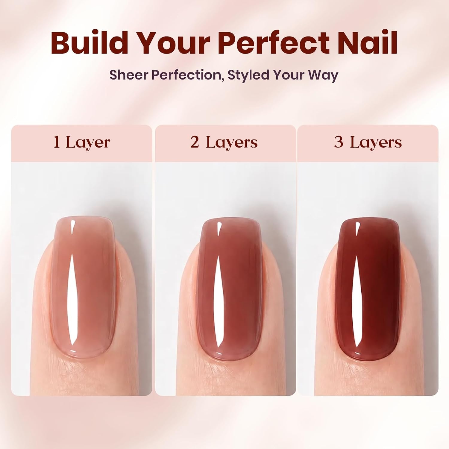 image:imageBeetles Purple Gel Nail Polish Fig Jelly 15ML Deep Purple Jelly Gel Polish Sheer Translucent Nail Polish Soak Off UV French Nail Art Salon DIY at Home Manicure Gift for WomenA Sheer Brown Red Brick Rose