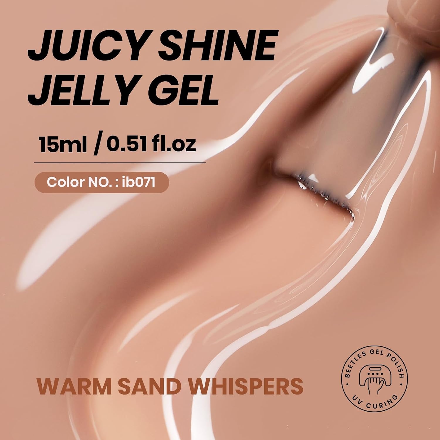 image:imageBeetles Purple Gel Nail Polish Fig Jelly 15ML Deep Purple Jelly Gel Polish Sheer Translucent Nail Polish Soak Off UV French Nail Art Salon DIY at Home Manicure Gift for WomenI Sheer Brown Warm Sand Whispers