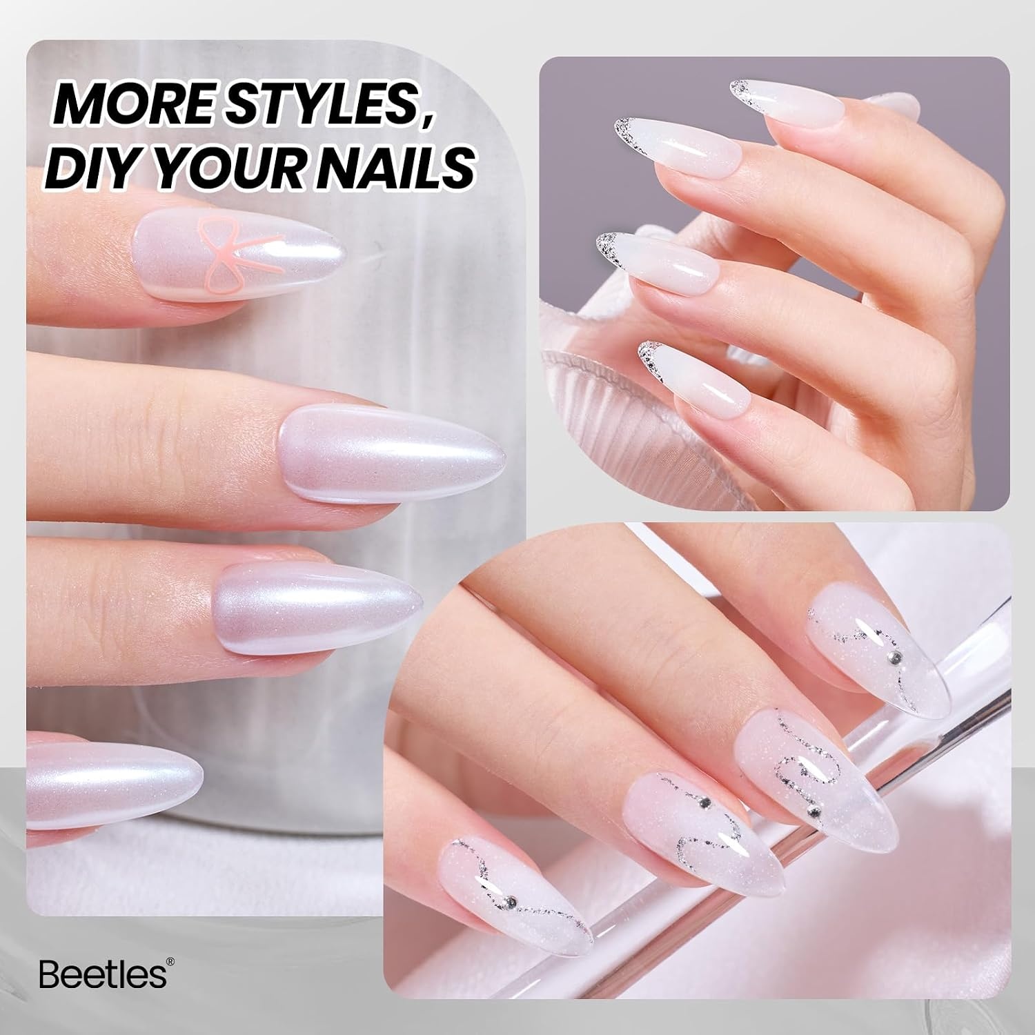 image:imageBeetles Purple Gel Nail Polish Fig Jelly 15ML Deep Purple Jelly Gel Polish Sheer Translucent Nail Polish Soak Off UV French Nail Art Salon DIY at Home Manicure Gift for WomenA Sheer White Swan Dance