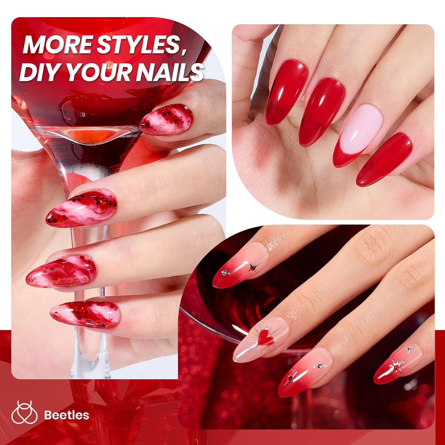 image:imageBeetles Purple Gel Nail Polish Fig Jelly 15ML Deep Purple Jelly Gel Polish Sheer Translucent Nail Polish Soak Off UV French Nail Art Salon DIY at Home Manicure Gift for WomenC Sheer Red Red Jelly