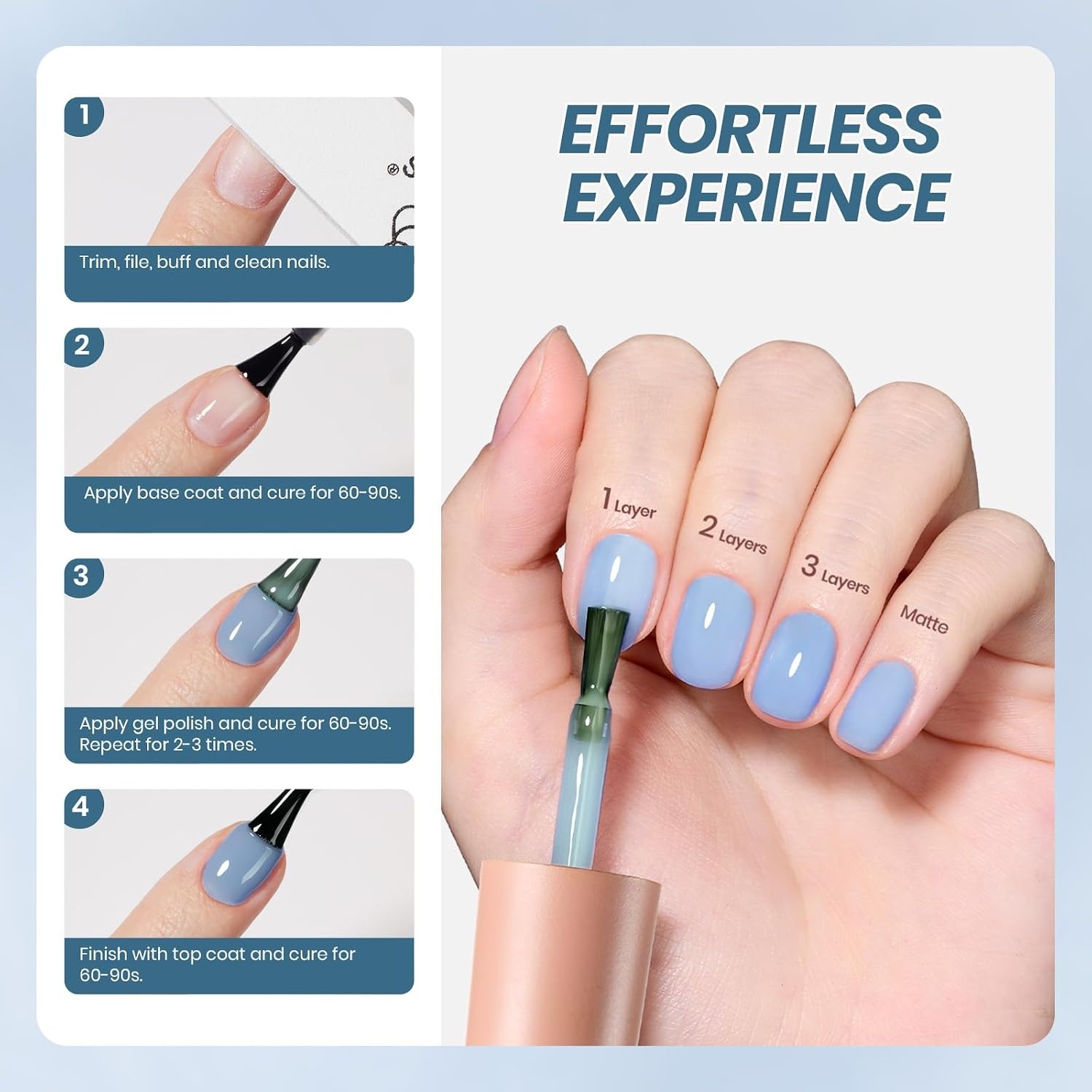 image:imageBeetles Purple Gel Nail Polish Fig Jelly 15ML Deep Purple Jelly Gel Polish Sheer Translucent Nail Polish Soak Off UV French Nail Art Salon DIY at Home Manicure Gift for WomenD Sheer Blue Silent Tide