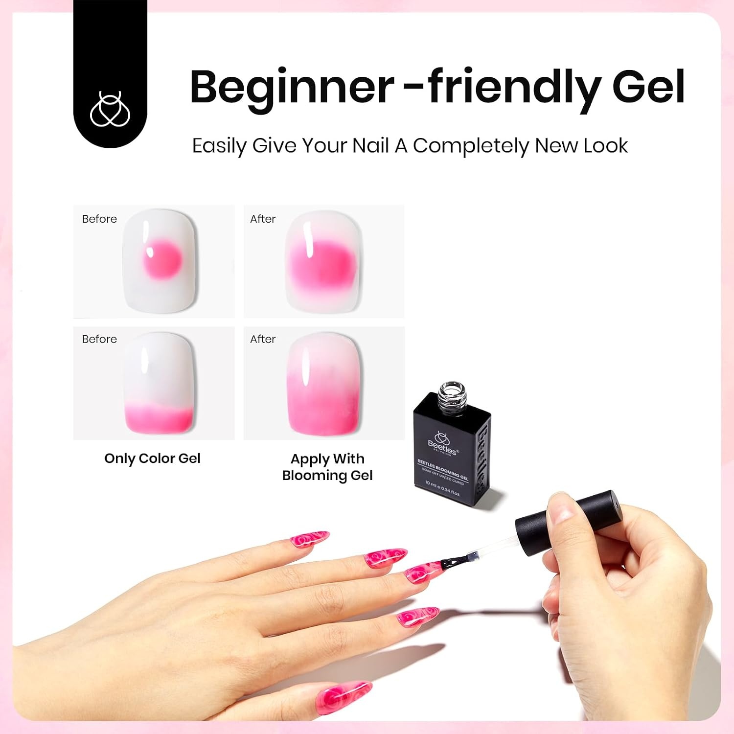 image:imageBeetles Red Gel Nail Polish Set Ruby Hour 6 Colors Jelly Gel Polish Kit Fall Gel Nail Kit Burgundy Wine Red Cherry Brown Sheer Translucent Effect Soak Off UV Salon DIY Gift for WomenNail Blooming Gel 10ml