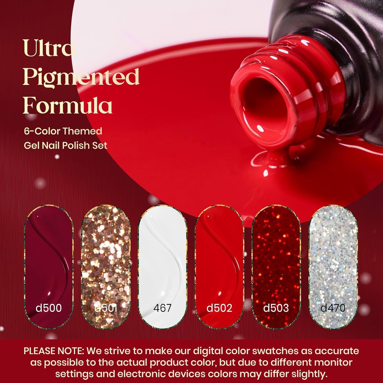 image:imageBeetles Red Gel Nail Polish Set Ruby Hour 6 Colors Jelly Gel Polish Kit Fall Gel Nail Kit Burgundy Wine Red Cherry Brown Sheer Translucent Effect Soak Off UV Salon DIY Gift for Women000Candy Cane