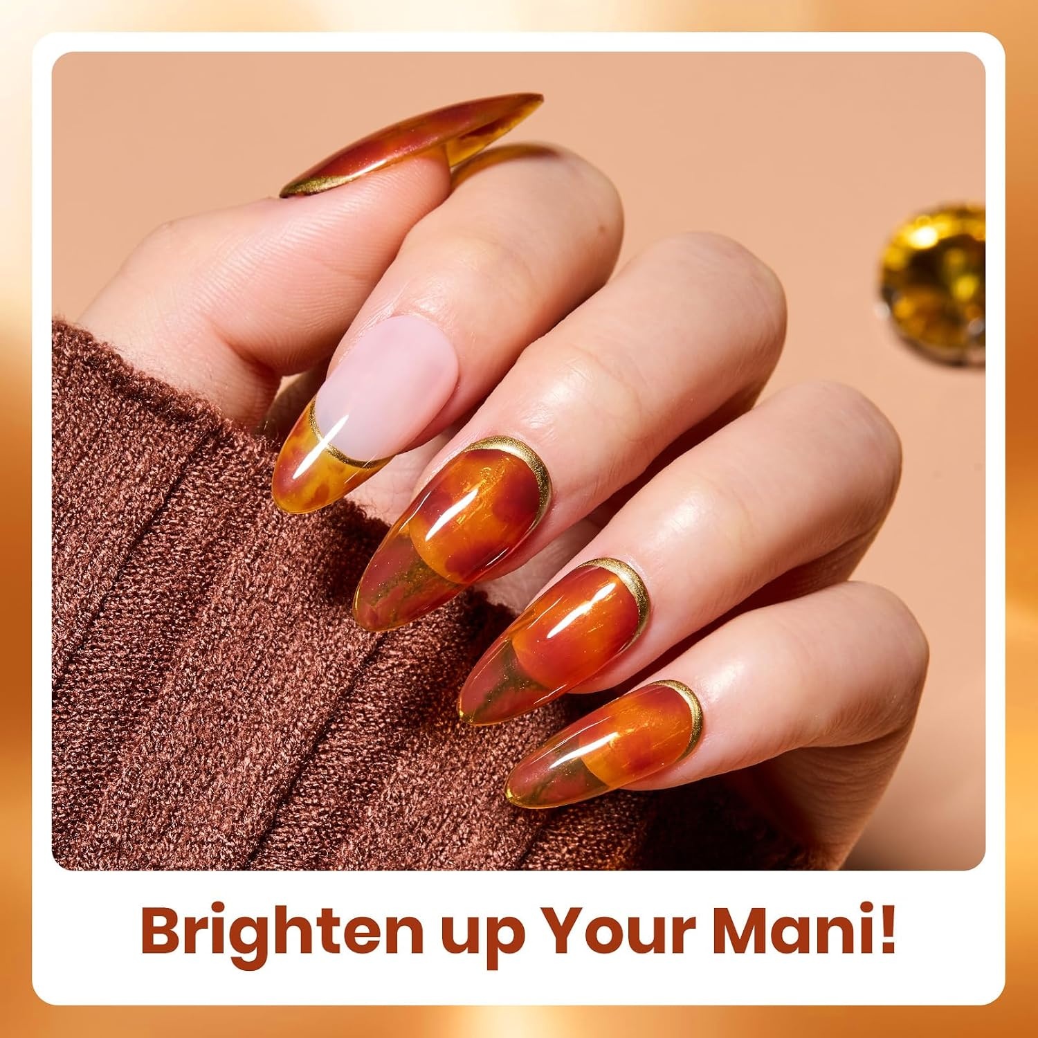 image:imageBeetles Red Gel Nail Polish Set Ruby Hour 6 Colors Jelly Gel Polish Kit Fall Gel Nail Kit Burgundy Wine Red Cherry Brown Sheer Translucent Effect Soak Off UV Salon DIY Gift for Women000Nail Blooming Gel 5 Color Gel