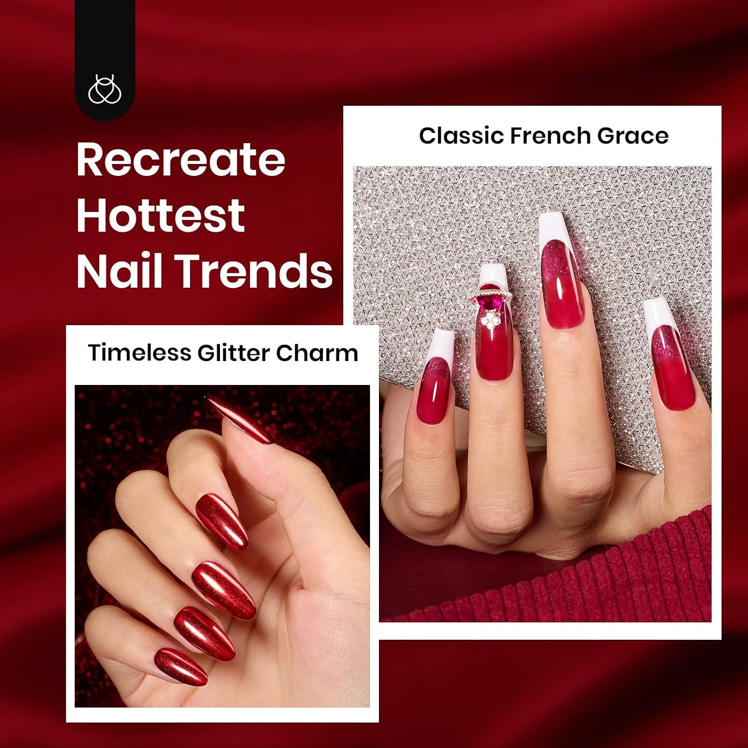 image:imageBeetles Red Gel Nail Polish Set Ruby Hour 6 Colors Jelly Gel Polish Kit Fall Gel Nail Kit Burgundy Wine Red Cherry Brown Sheer Translucent Effect Soak Off UV Salon DIY Gift for Women00Red Revival