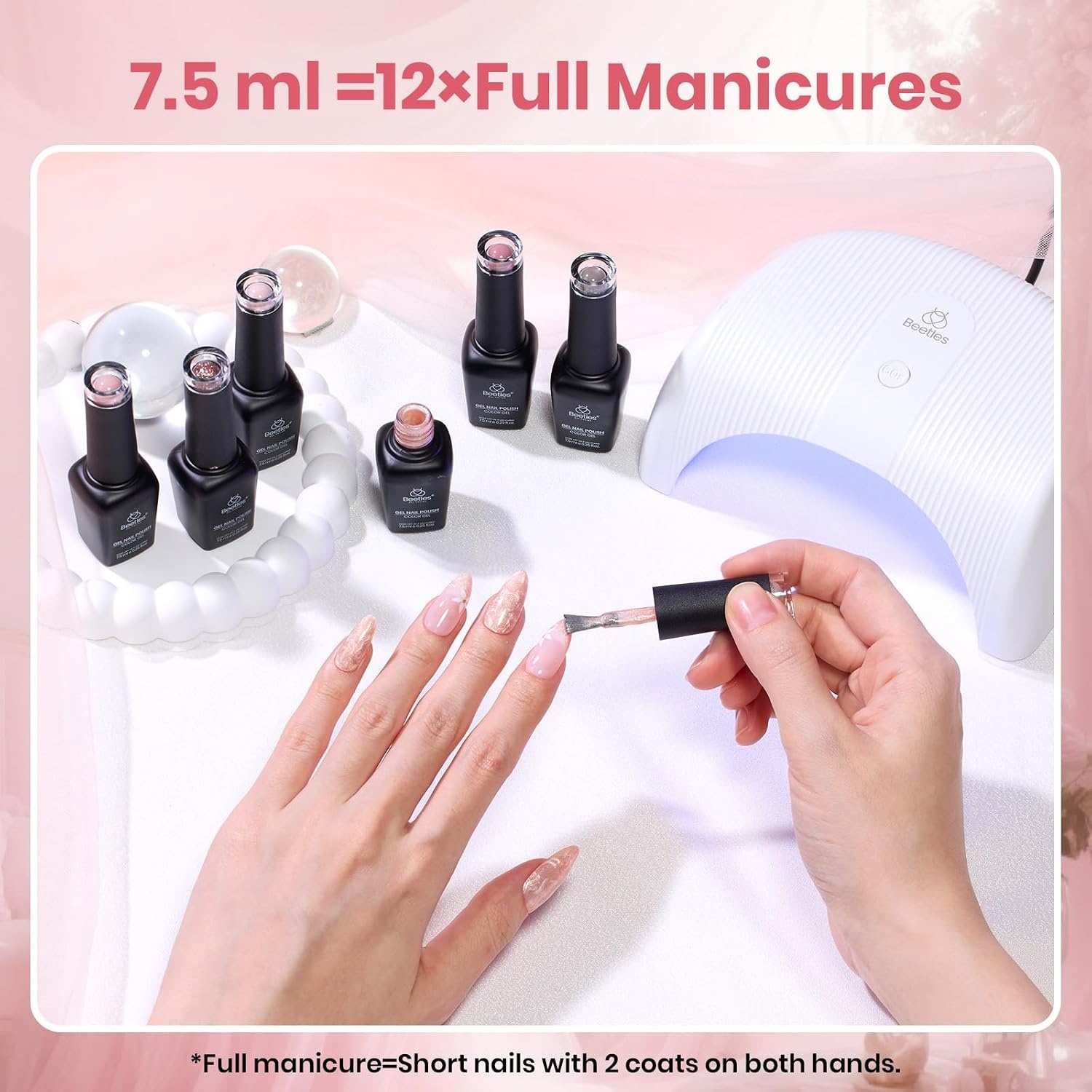 image:imageBeetles Red Gel Nail Polish Set Ruby Hour 6 Colors Jelly Gel Polish Kit Fall Gel Nail Kit Burgundy Wine Red Cherry Brown Sheer Translucent Effect Soak Off UV Salon DIY Gift for WomenSofttoned Tulle