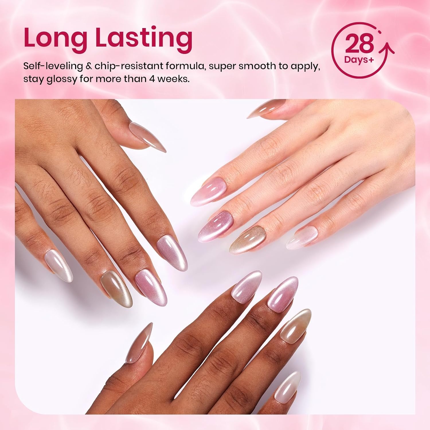 image:imageBeetles Red Gel Nail Polish Set Ruby Hour 6 Colors Jelly Gel Polish Kit Fall Gel Nail Kit Burgundy Wine Red Cherry Brown Sheer Translucent Effect Soak Off UV Salon DIY Gift for Women00Nude Reflection