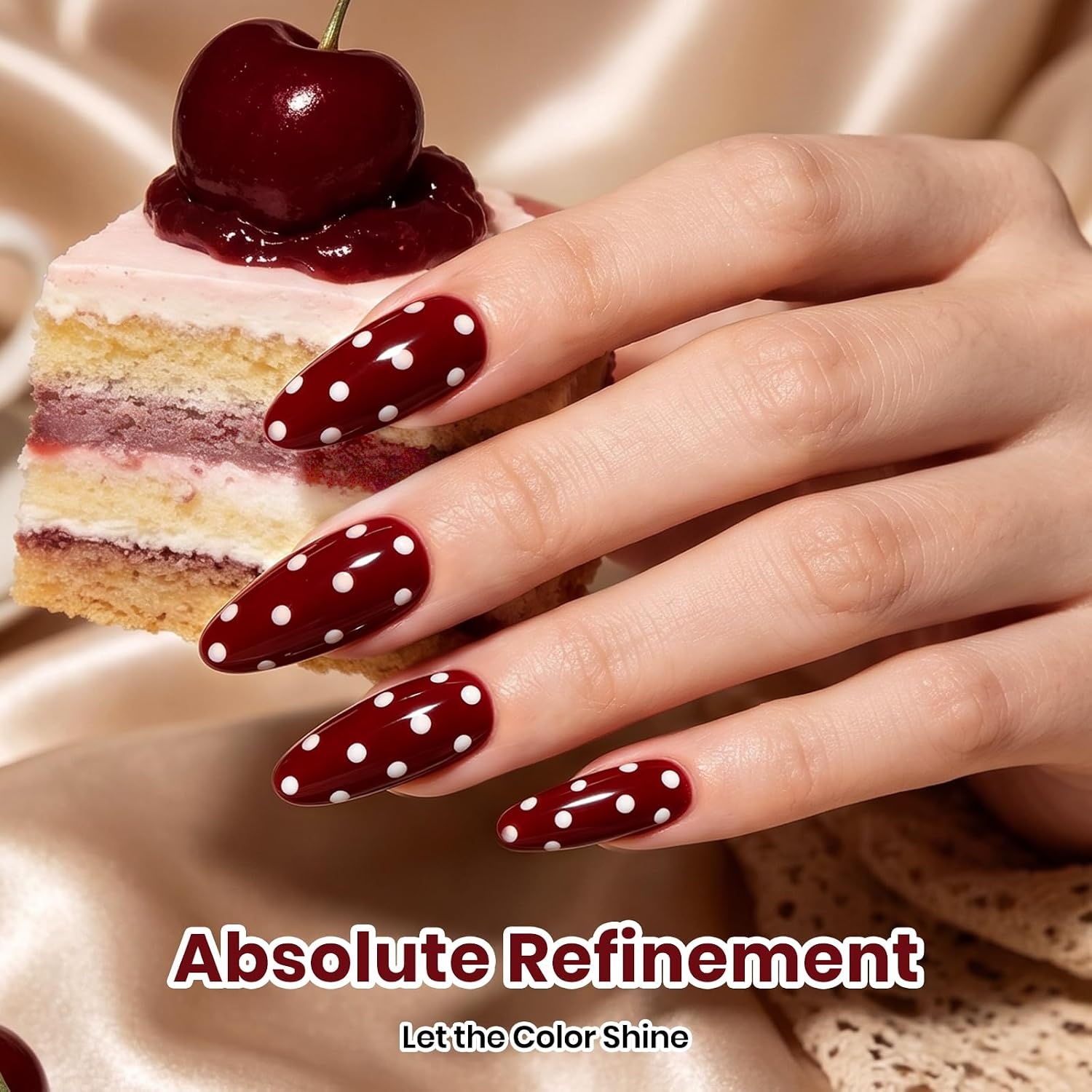 image:imageBeetles Red Gel Polish Fall Nails Art Ruby Cherry Gel Nail Polish Same Color Bottle Soak Off UV Lamp LongLasting Manicure Salon DIY for Holiday