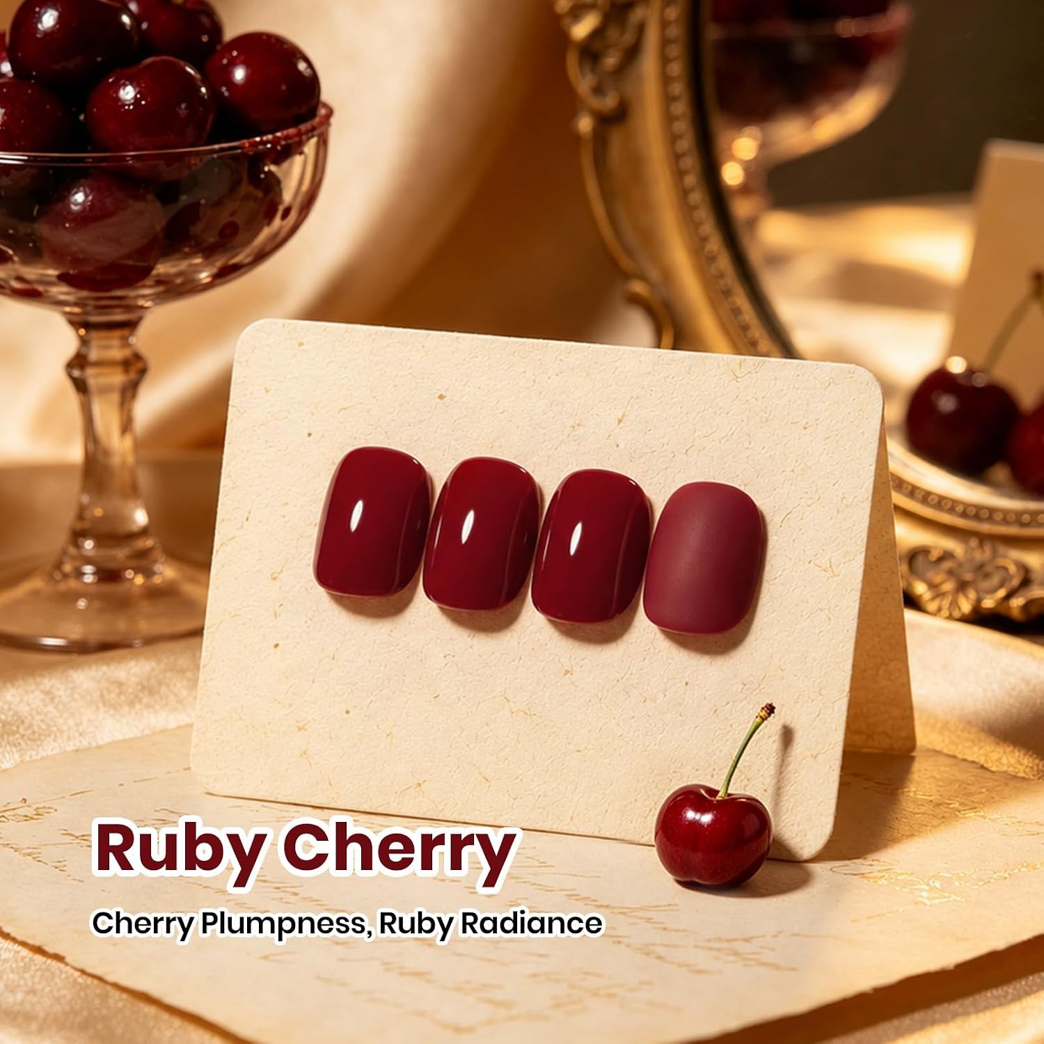 image:imageBeetles Red Gel Polish Fall Nails Art Ruby Cherry Gel Nail Polish Same Color Bottle Soak Off UV Lamp LongLasting Manicure Salon DIY for Holiday