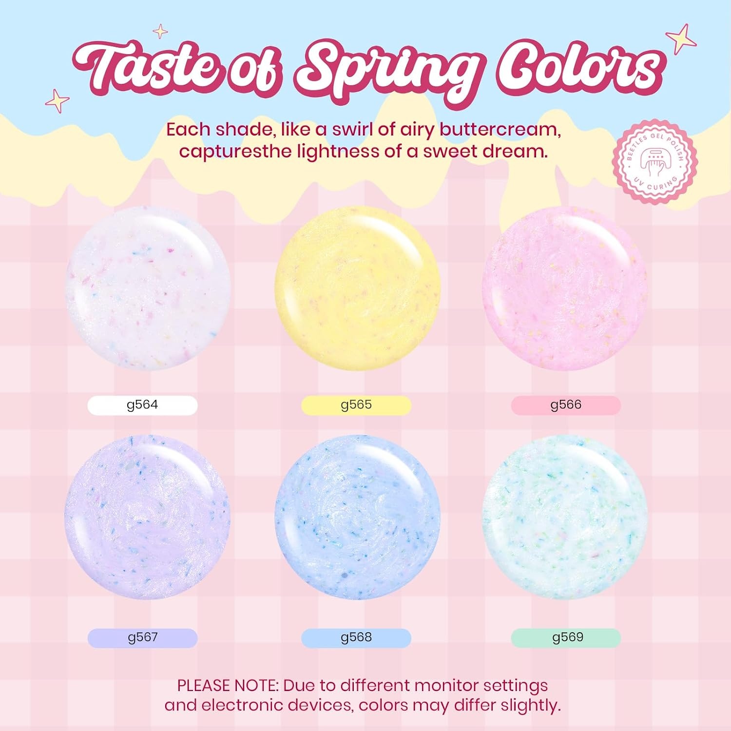 image:imageBeetles Siren Song Cat Eye Gel Nail Polish Set 6 Colors 9ml Fall Gel Blue Purple Magnetic Gel Polish Kit with Cat EyeampWater Ripple Magnets Stick Nail Charms Soak Off UV Nail Art Gift for WomenEaster Pastel Whip