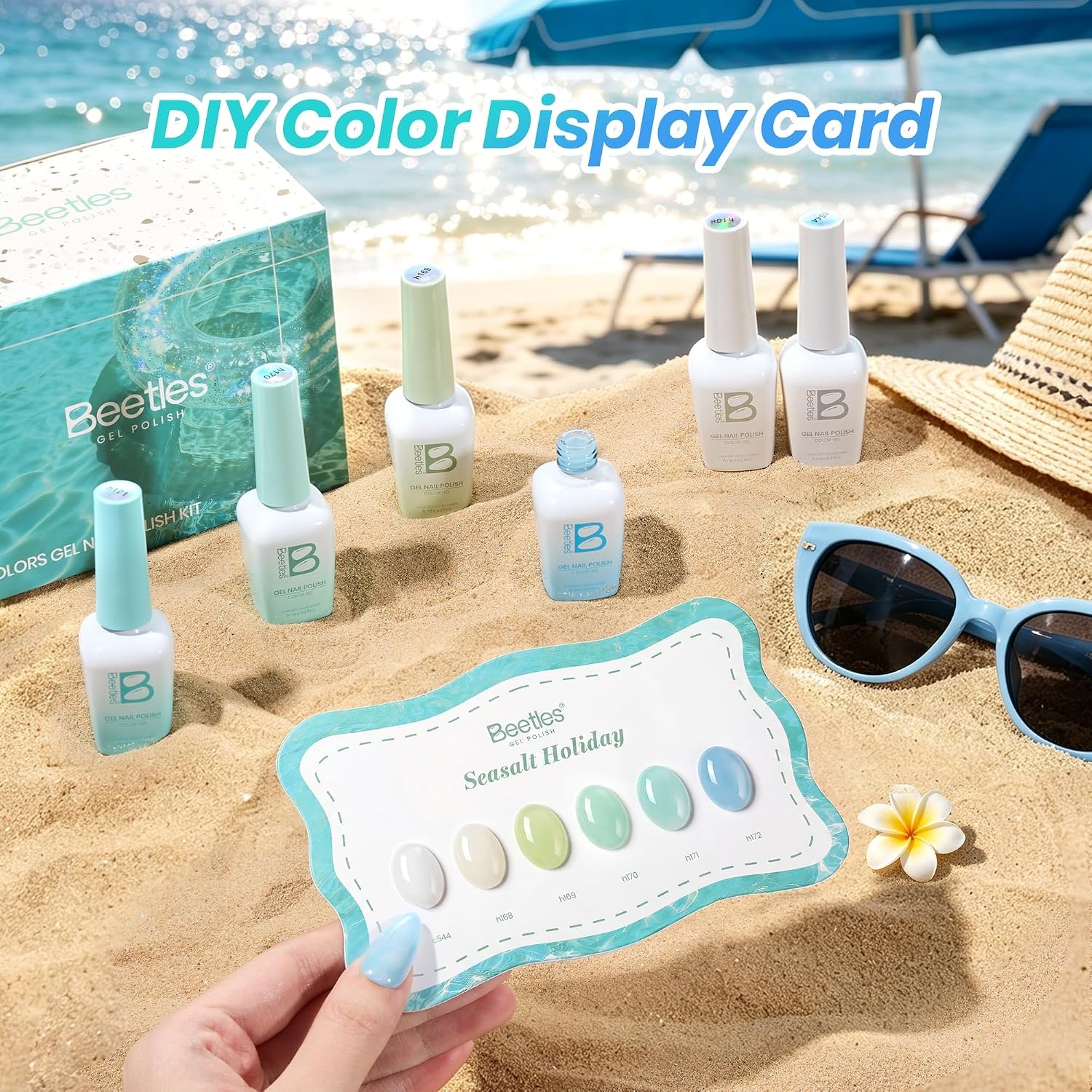 image:imageBeetles Siren Song Cat Eye Gel Nail Polish Set 6 Colors 9ml Fall Gel Blue Purple Magnetic Gel Polish Kit with Cat EyeampWater Ripple Magnets Stick Nail Charms Soak Off UV Nail Art Gift for WomenSeasalt Holiday