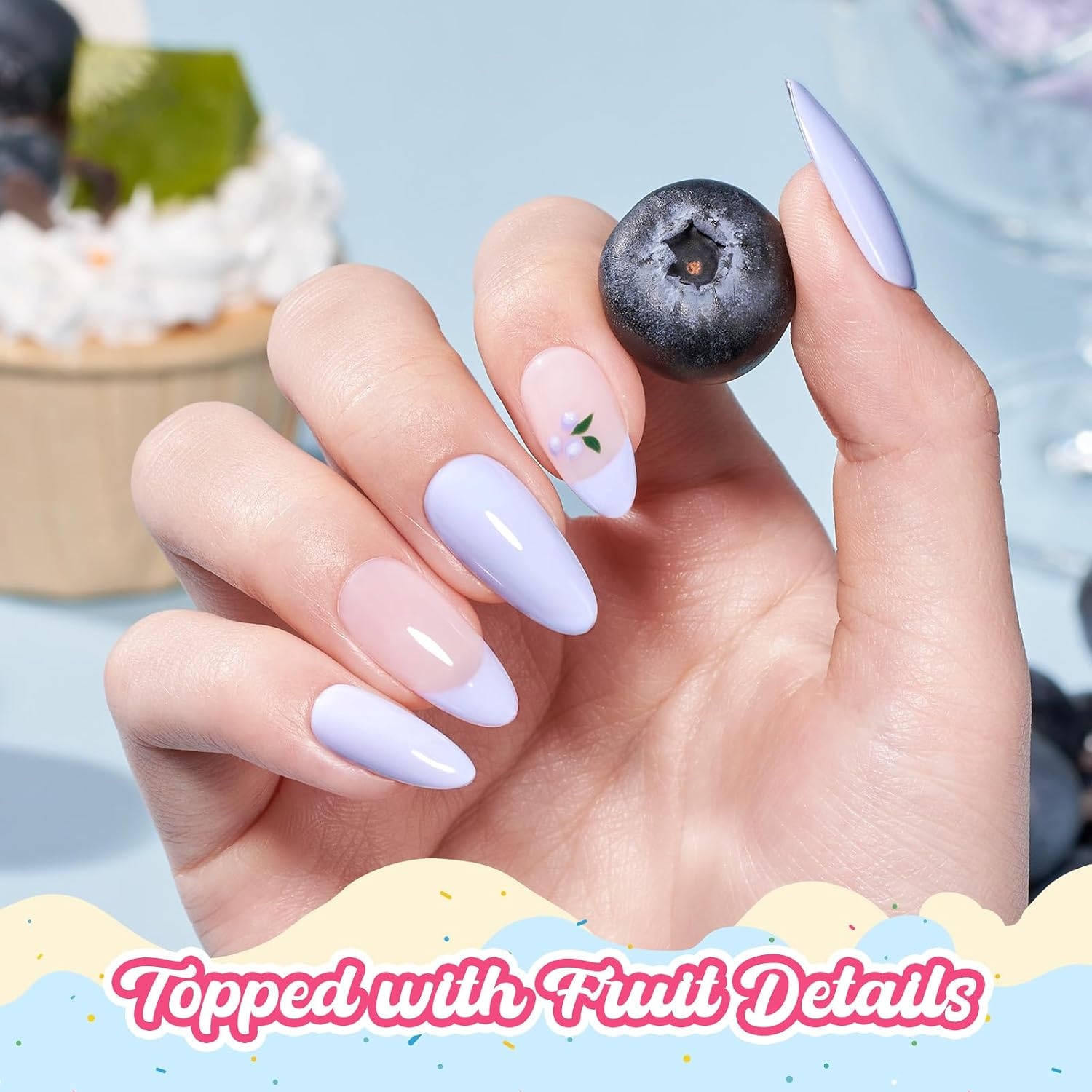 image:imageBeetles Siren Song Cat Eye Gel Nail Polish Set 6 Colors 9ml Fall Gel Blue Purple Magnetic Gel Polish Kit with Cat EyeampWater Ripple Magnets Stick Nail Charms Soak Off UV Nail Art Gift for WomenD Creme Blue Blueberry Smoothie