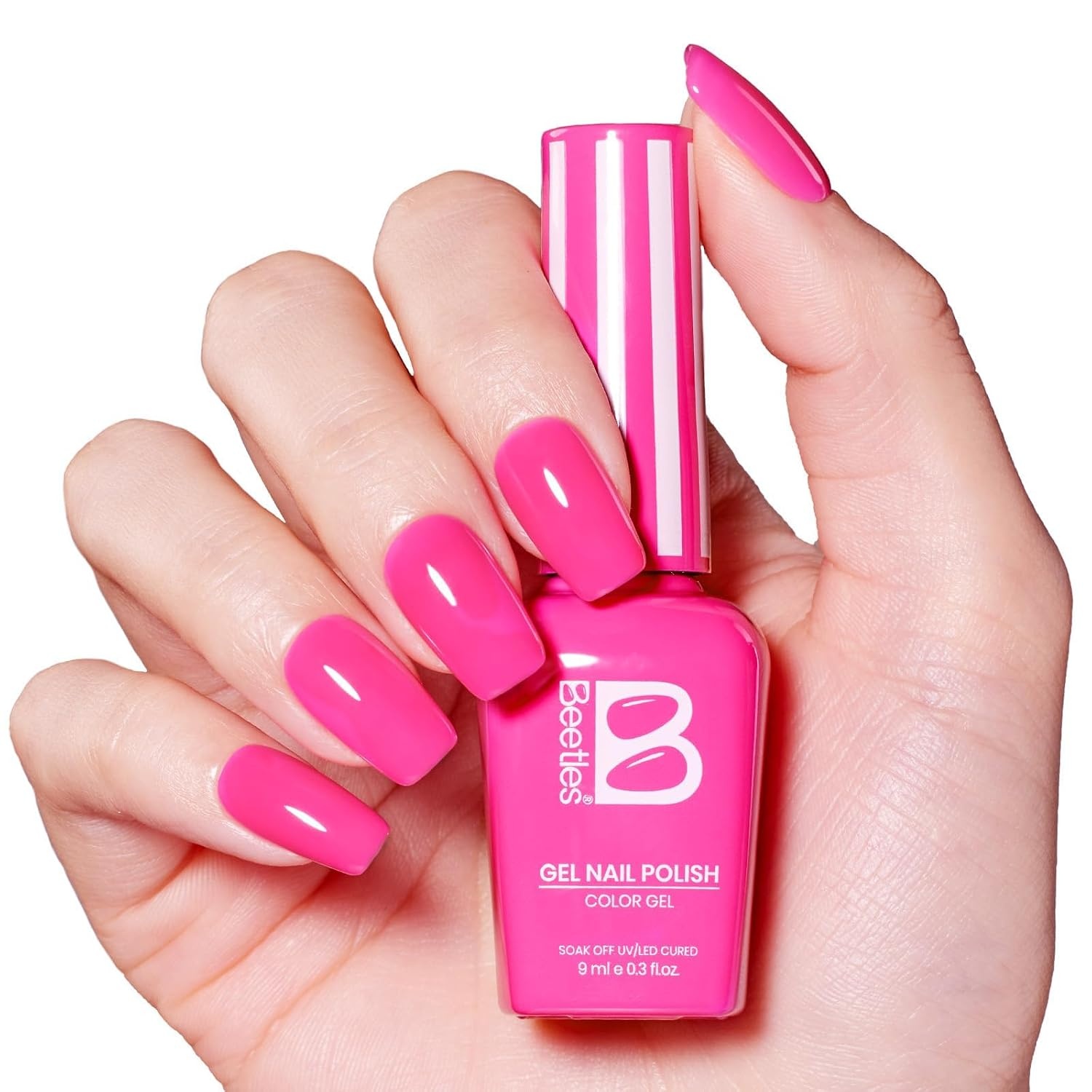 image:imageBeetles Siren Song Cat Eye Gel Nail Polish Set 6 Colors 9ml Fall Gel Blue Purple Magnetic Gel Polish Kit with Cat EyeampWater Ripple Magnets Stick Nail Charms Soak Off UV Nail Art Gift for Women0Bikini Pink