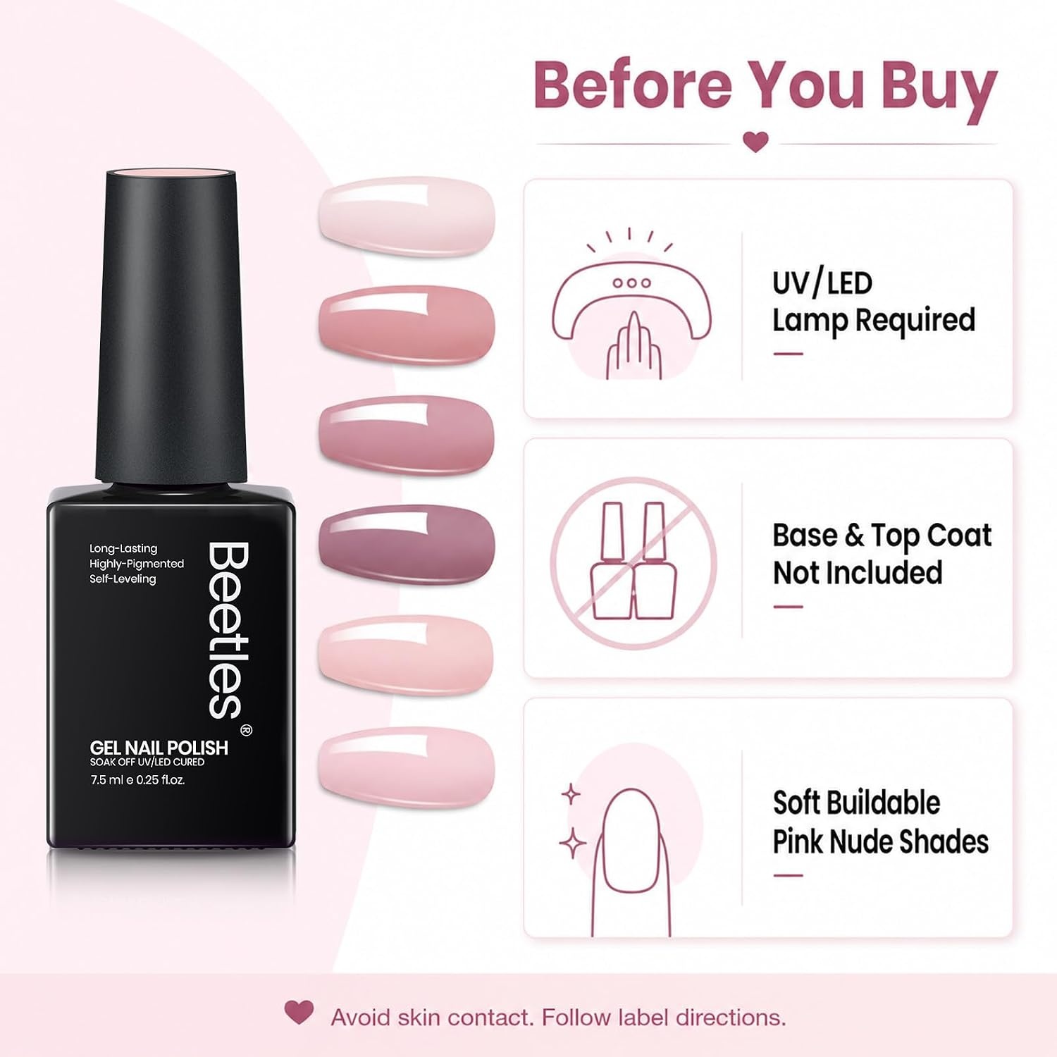 image:imageBeetles Summer Gel Nail Polish Set 5 Winter Colors Dark Blue Glitter White Light Blue Silver Gel Polish with Sealing Gel Sugar Dust Powder Nail Sticker UV LED Needed Gifts for Women Sparkling Snow000Cozy Palette